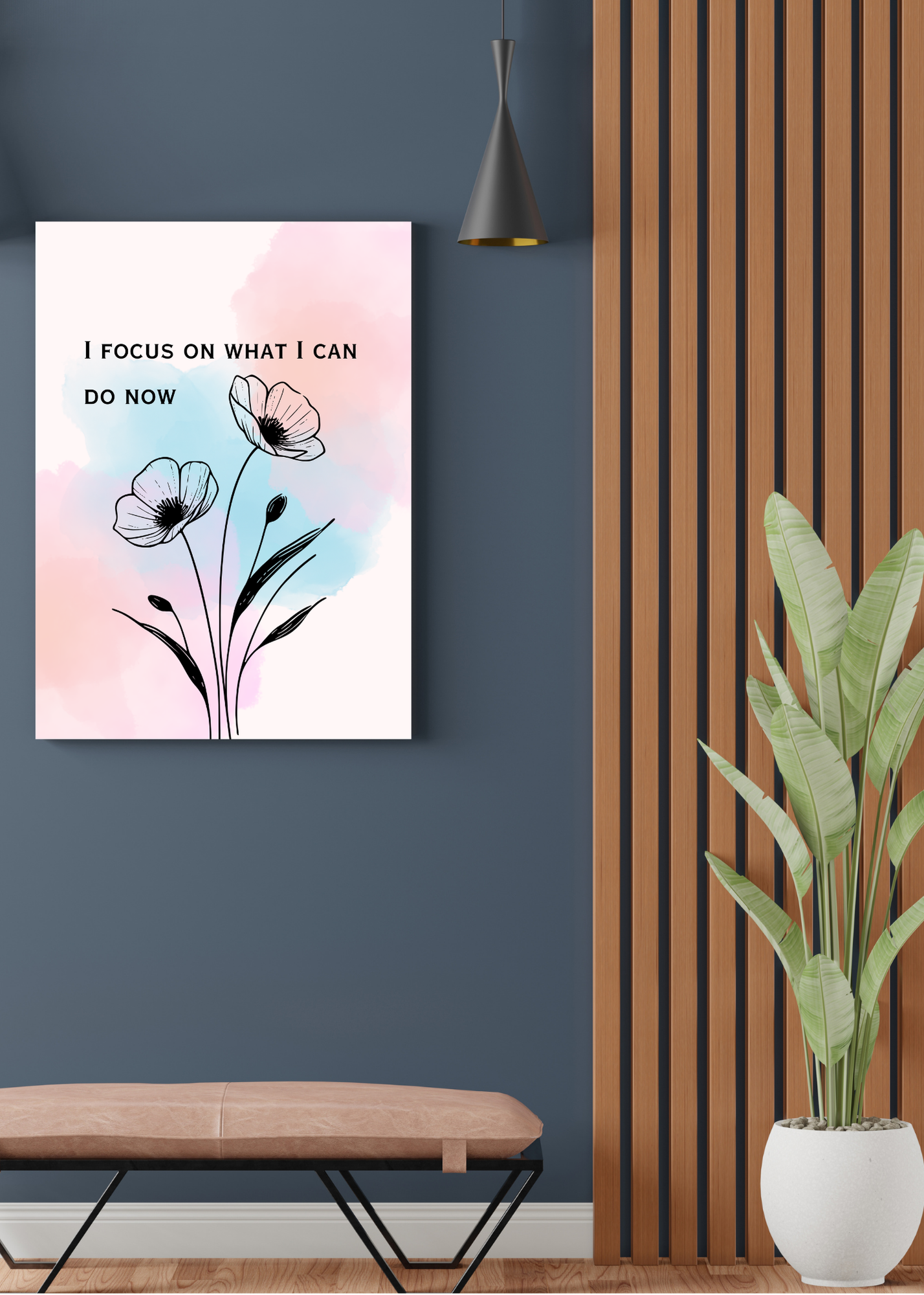 10 Positive Affirmations for Living in the Moment - 5 Sizes Bundle for Home Decor & Print on Demand