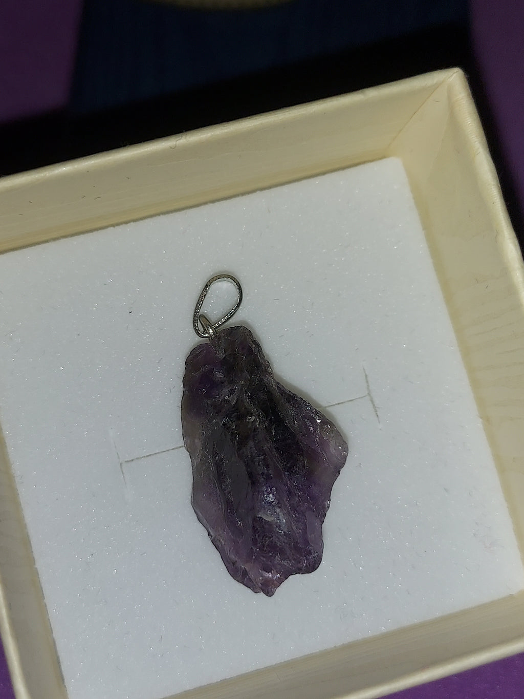 Natural Amethyst Pendant | Deep Purple Healing Crystal Necklace | Stone of Calm & Intuition