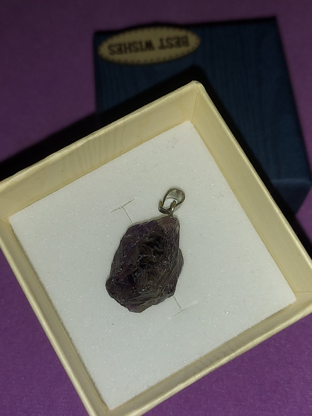 Natural Amethyst Pendant | Deep Purple Healing Crystal Necklace | Stone of Calm & Intuition