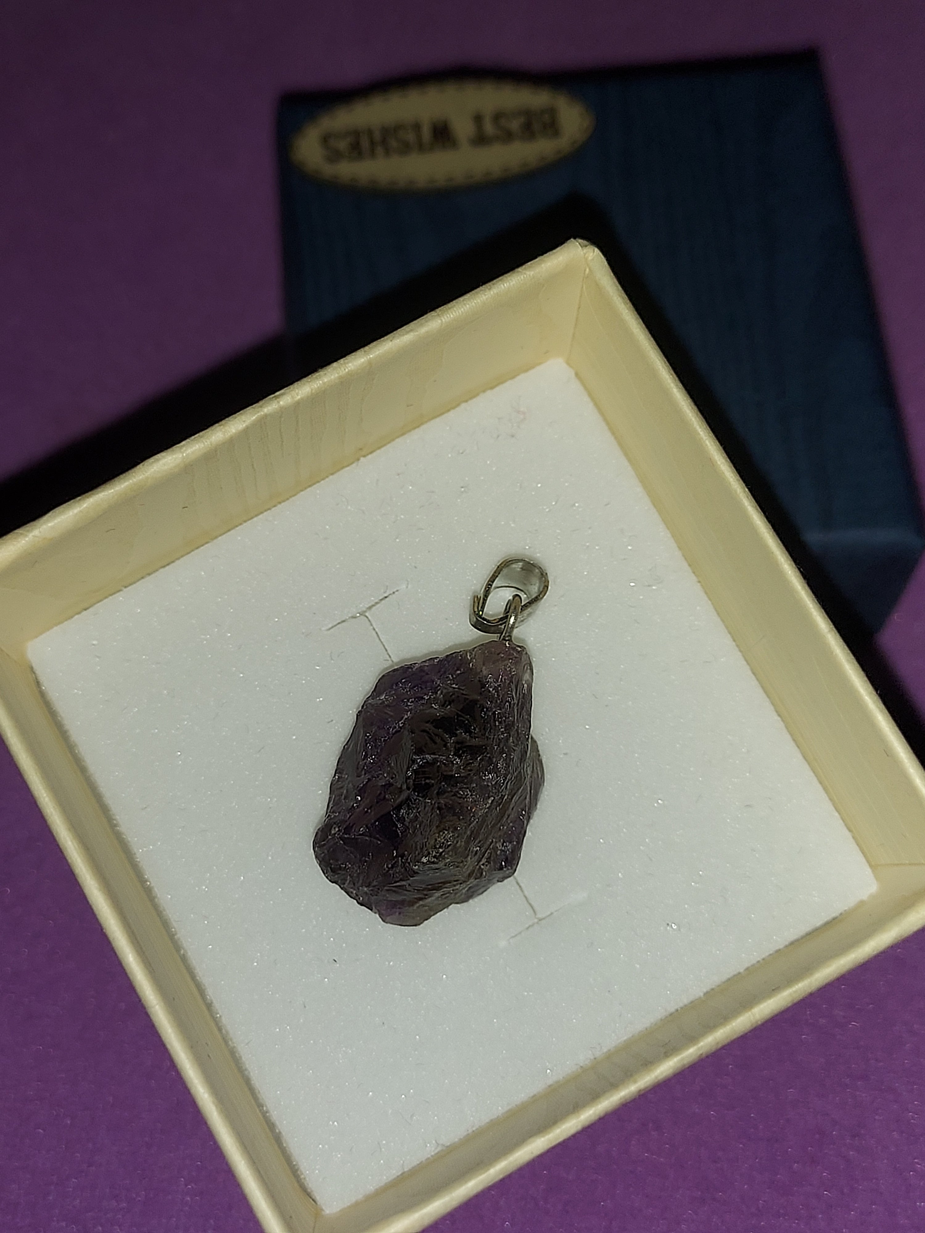 Natural Amethyst Pendant | Deep Purple Healing Crystal Necklace | Stone of Calm & Intuition