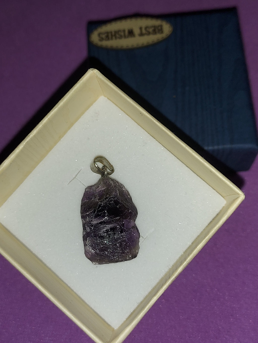 Natural Amethyst Pendant | Deep Purple Healing Crystal Necklace | Stone of Calm & Intuition