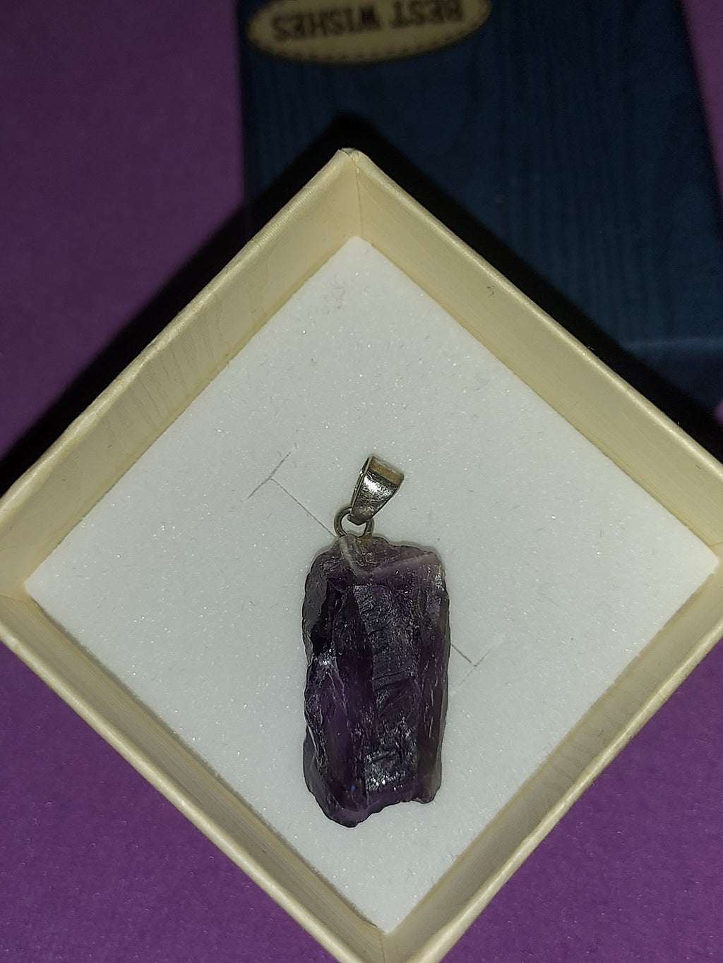 Natural Amethyst Pendant | Deep Purple Healing Crystal Necklace | Stone of Calm & Intuition