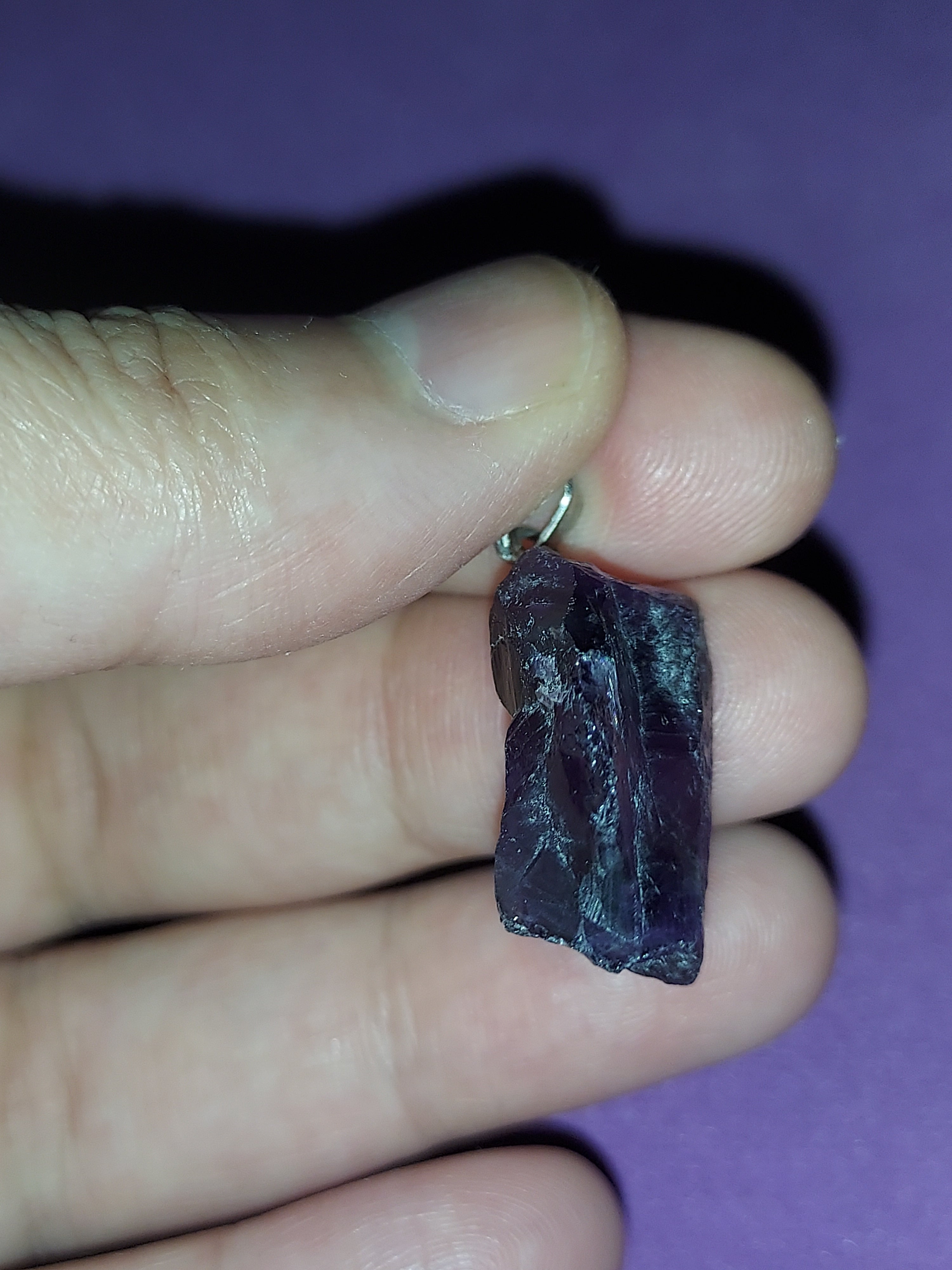 Natural Amethyst Pendant | Deep Purple Healing Crystal Necklace | Stone of Calm & Intuition