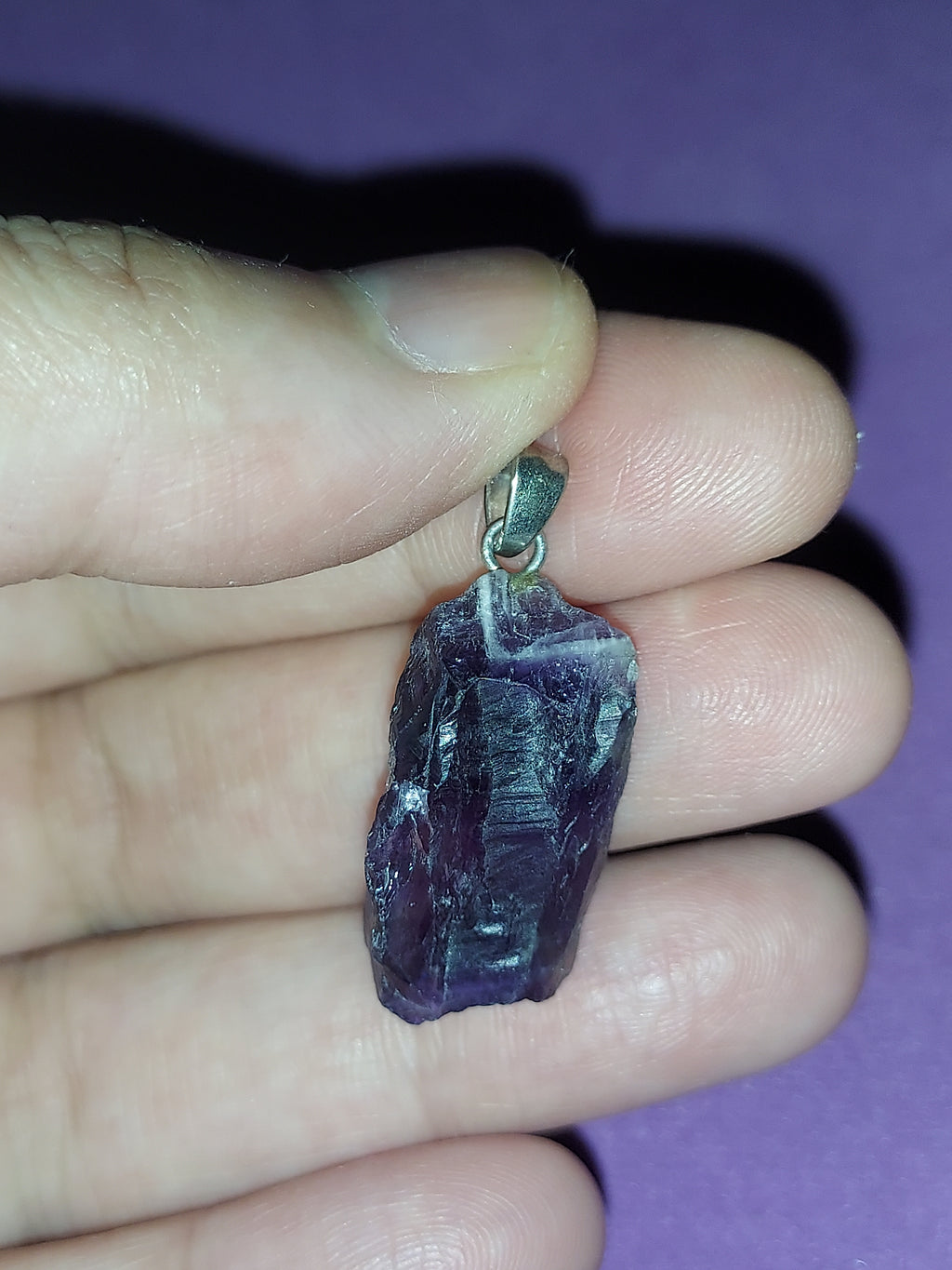 Natural Amethyst Pendant | Deep Purple Healing Crystal Necklace | Stone of Calm & Intuition