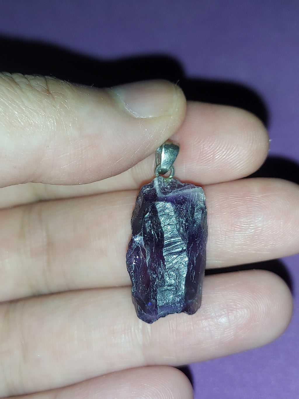 Natural Amethyst Pendant | Deep Purple Healing Crystal Necklace | Stone of Calm & Intuition