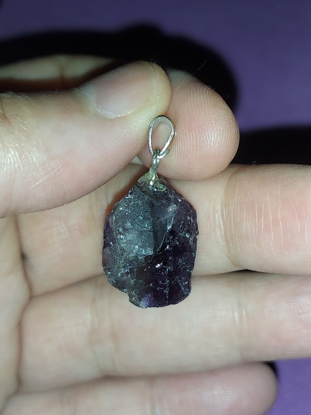Natural Amethyst Pendant | Deep Purple Healing Crystal Necklace | Stone of Calm & Intuition