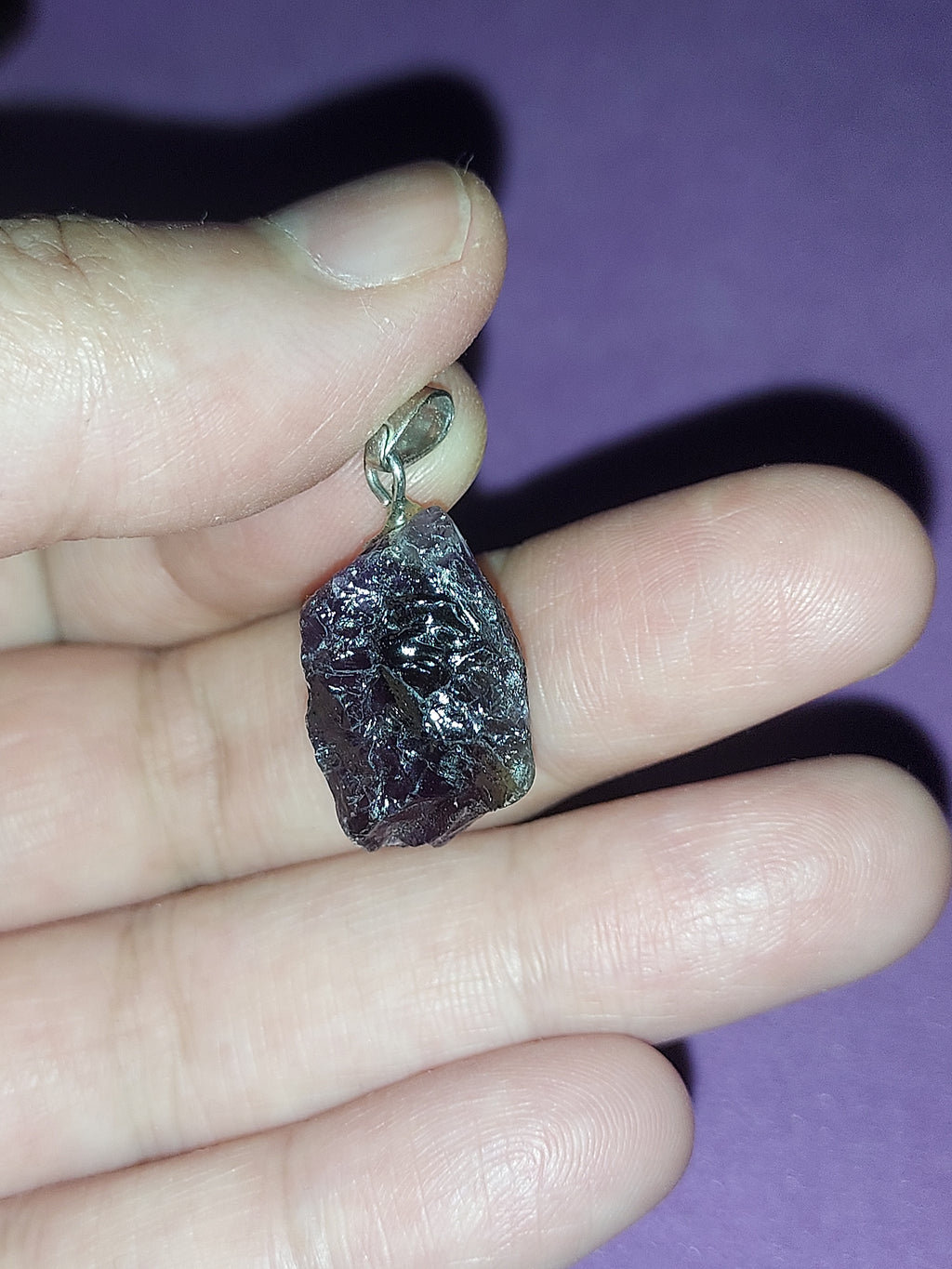 Natural Amethyst Pendant | Deep Purple Healing Crystal Necklace | Stone of Calm & Intuition