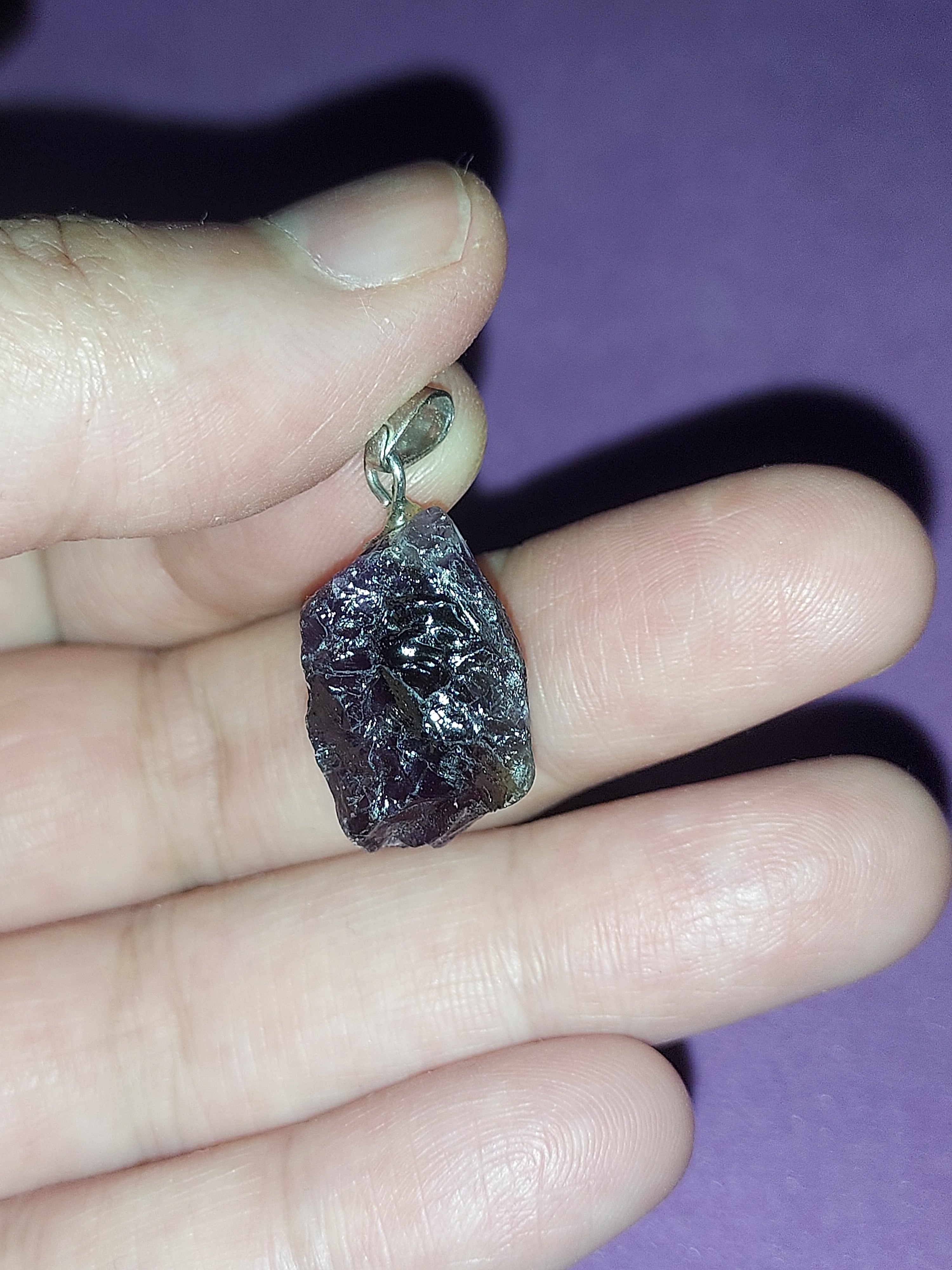 Natural Amethyst Pendant | Deep Purple Healing Crystal Necklace | Stone of Calm & Intuition