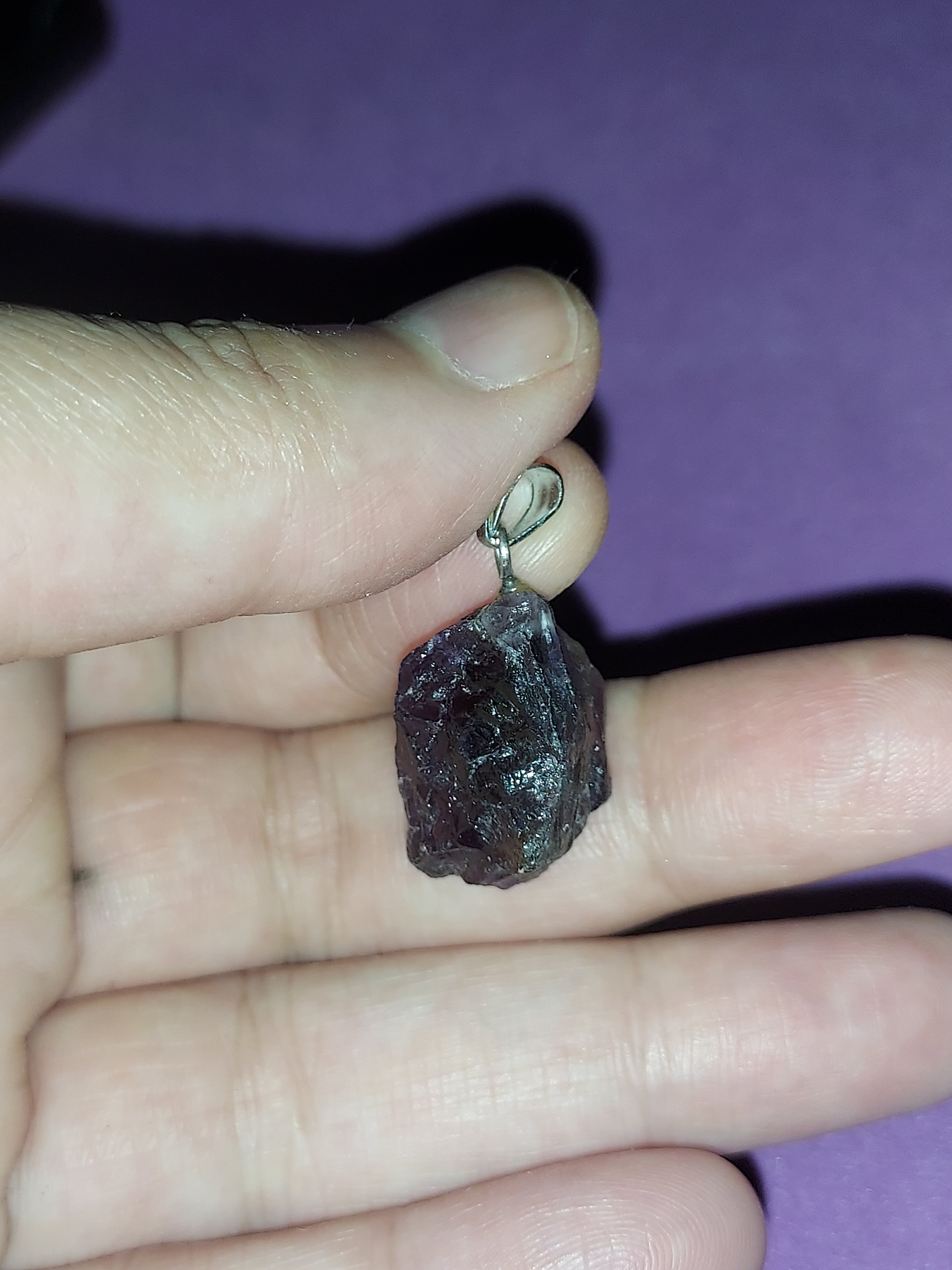 Natural Amethyst Pendant | Deep Purple Healing Crystal Necklace | Stone of Calm & Intuition