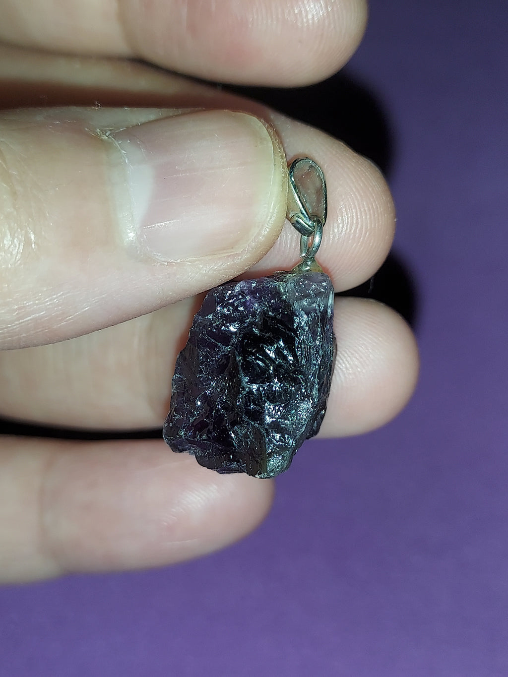 Natural Amethyst Pendant | Deep Purple Healing Crystal Necklace | Stone of Calm & Intuition