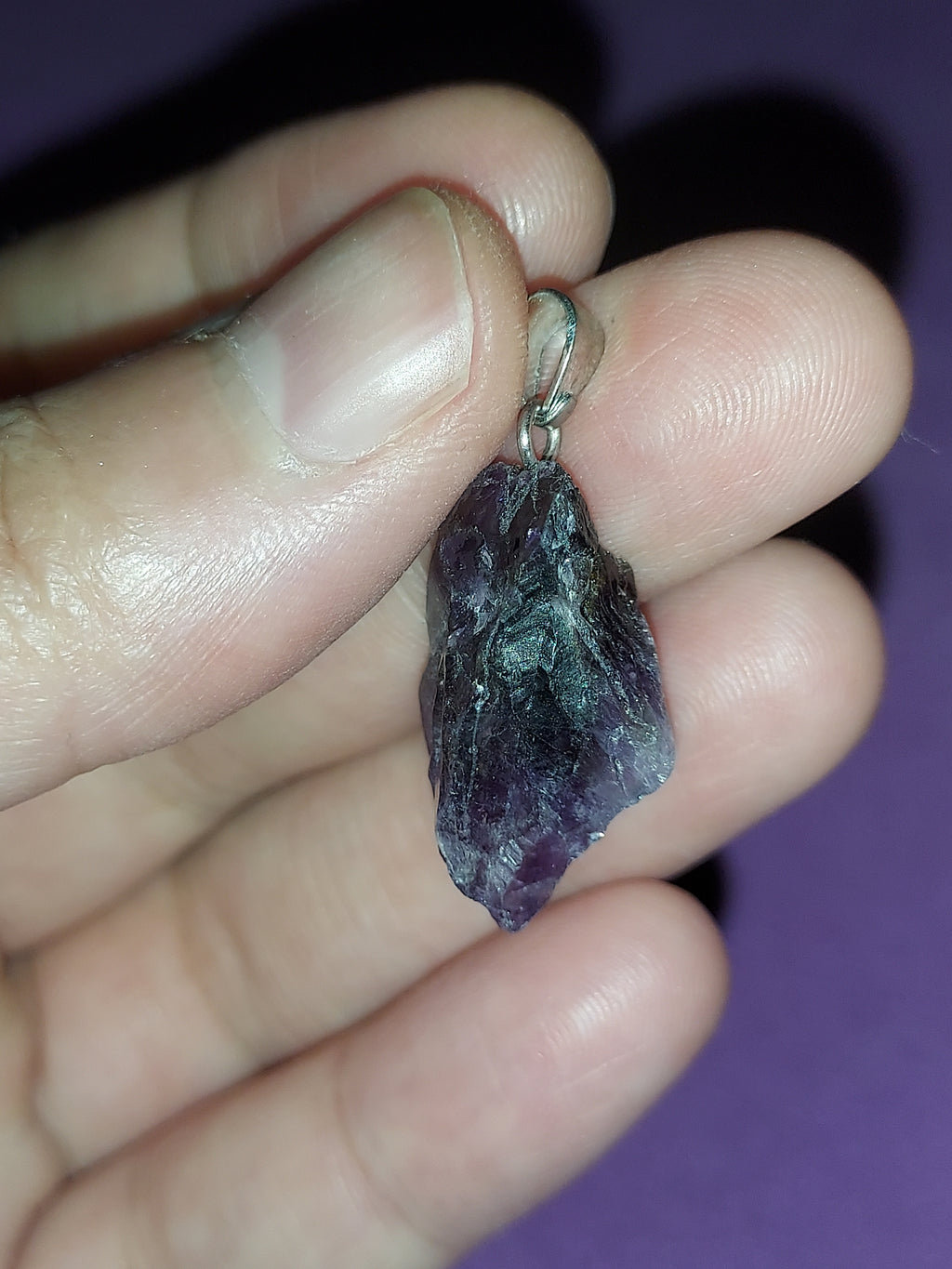Natural Amethyst Pendant | Deep Purple Healing Crystal Necklace | Stone of Calm & Intuition