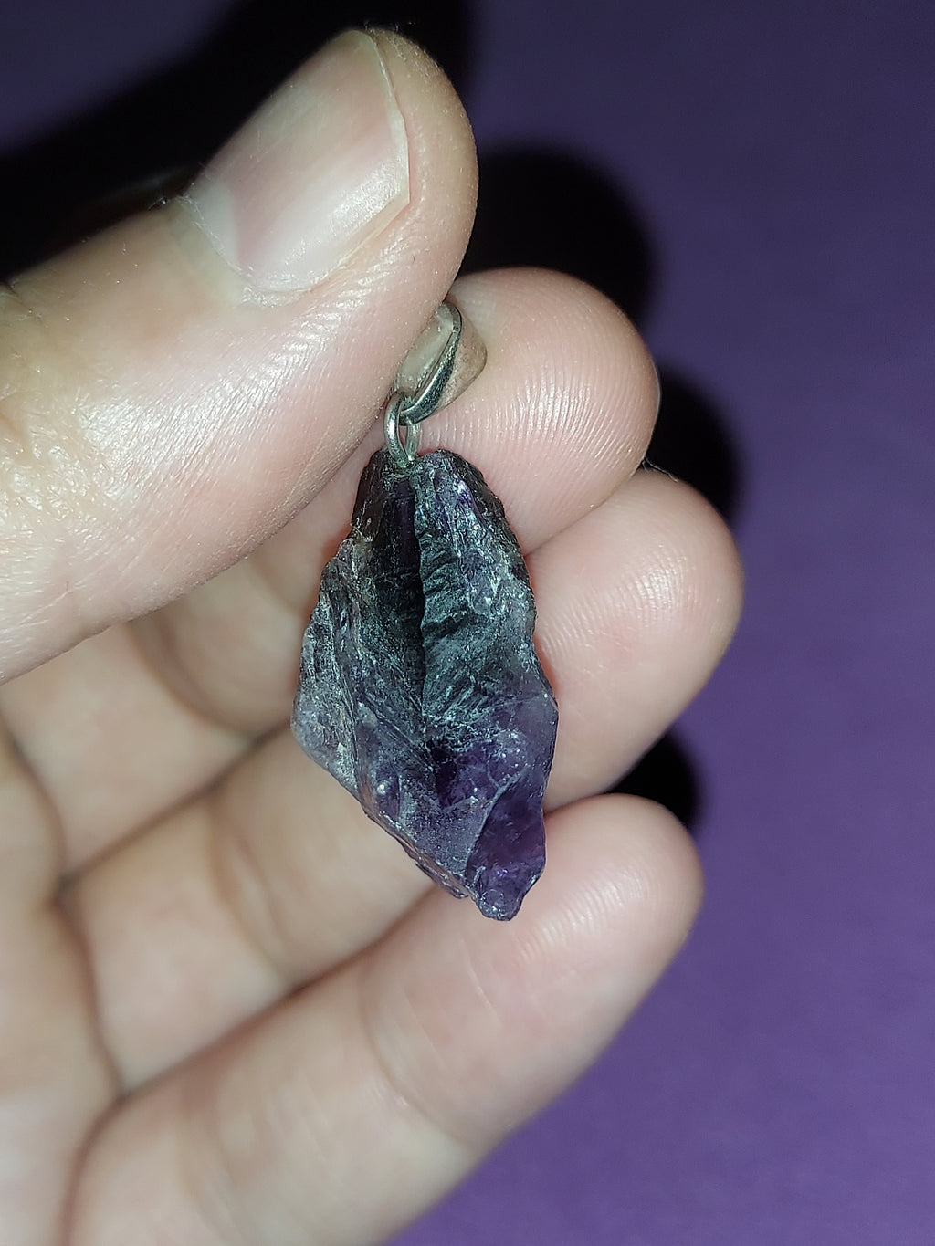 Natural Amethyst Pendant | Deep Purple Healing Crystal Necklace | Stone of Calm & Intuition