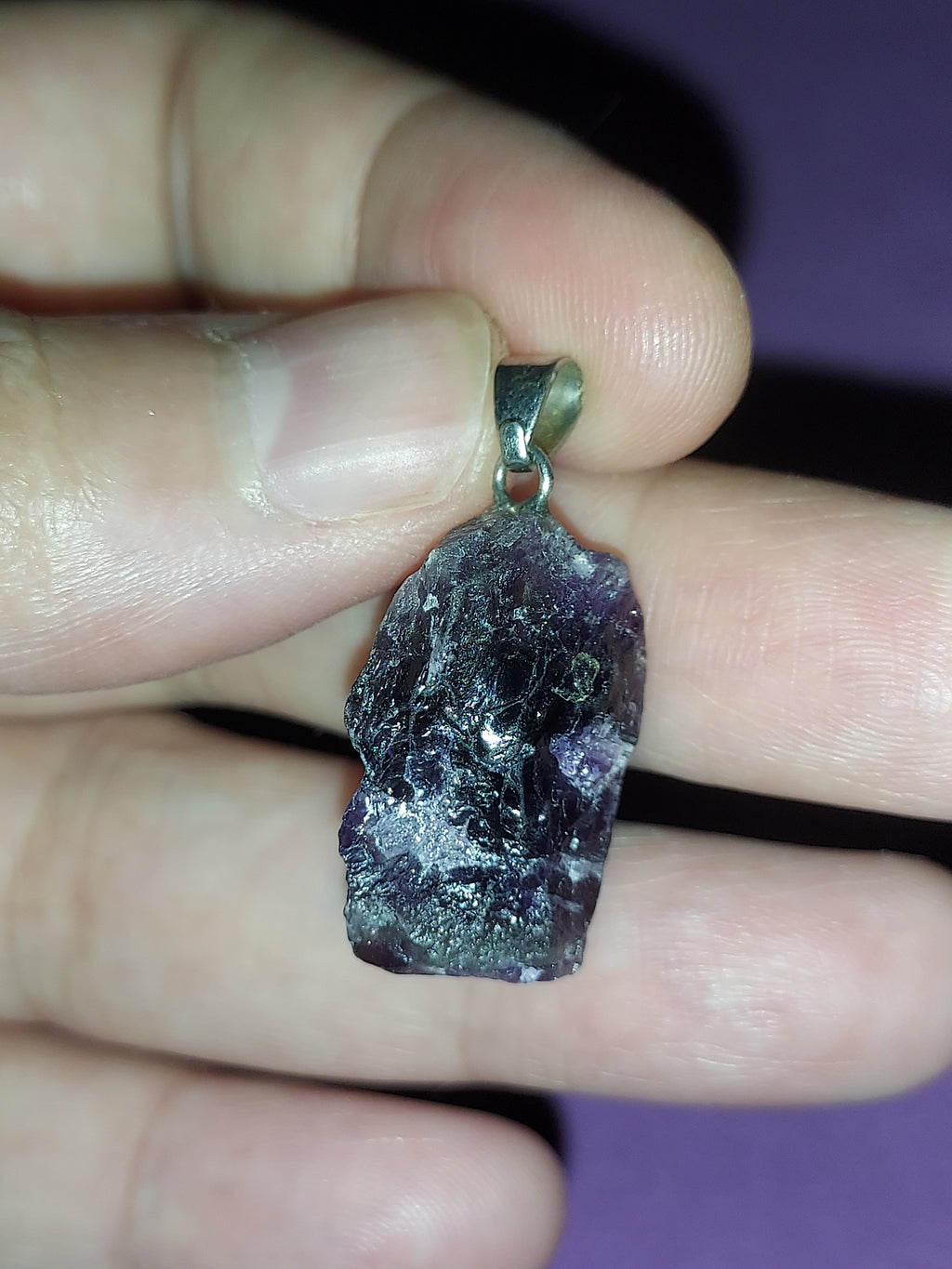 Natural Amethyst Pendant | Deep Purple Healing Crystal Necklace | Stone of Calm & Intuition