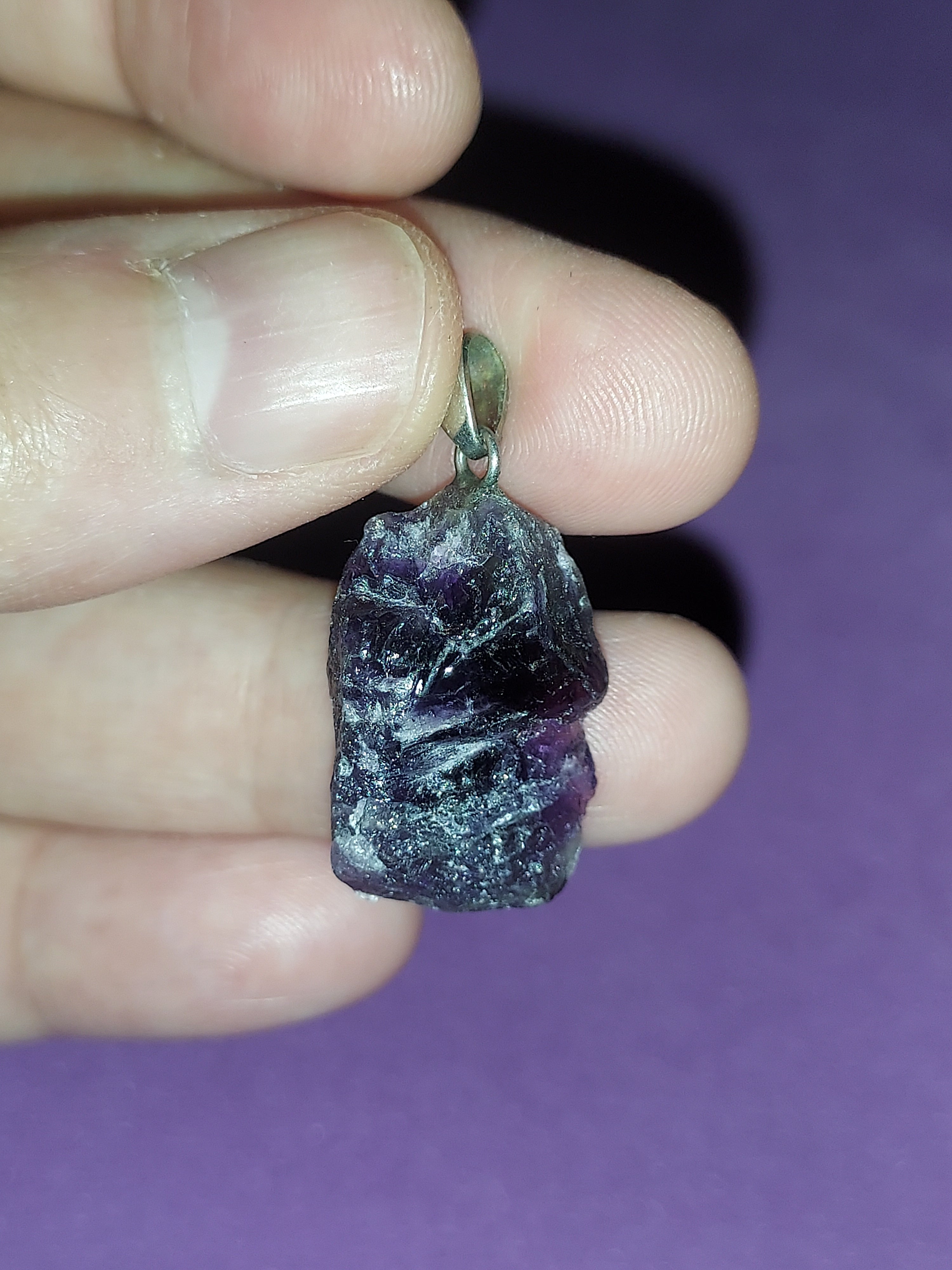 Natural Amethyst Pendant | Deep Purple Healing Crystal Necklace | Stone of Calm & Intuition
