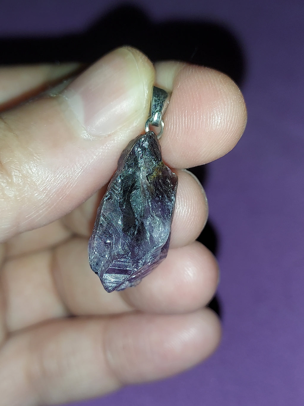 Natural Amethyst Pendant | Deep Purple Healing Crystal Necklace | Stone of Calm & Intuition