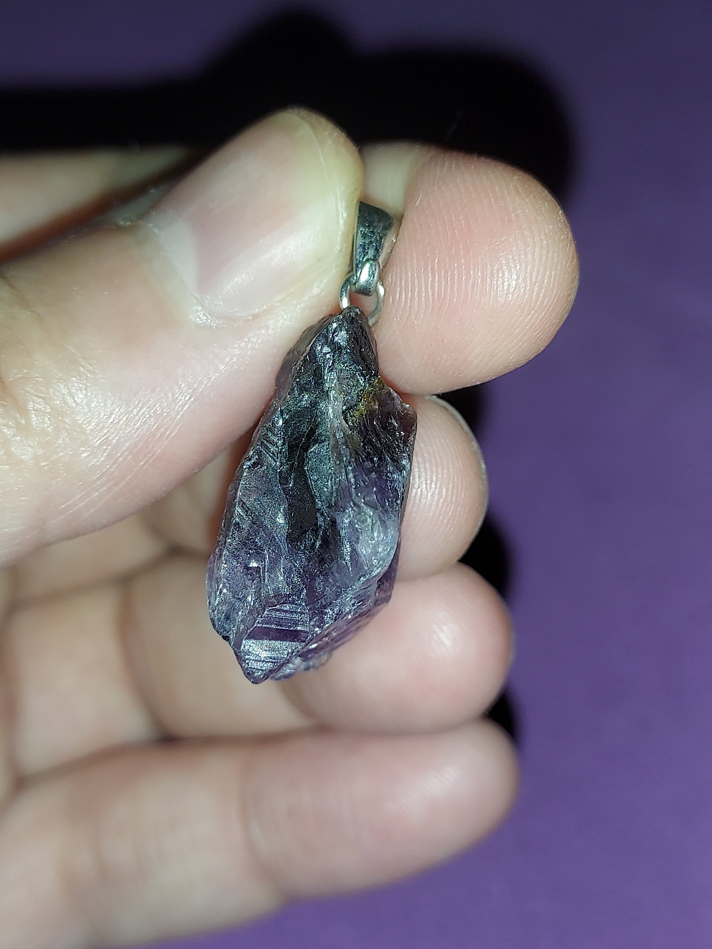 Natural Amethyst Pendant | Deep Purple Healing Crystal Necklace | Stone of Calm & Intuition