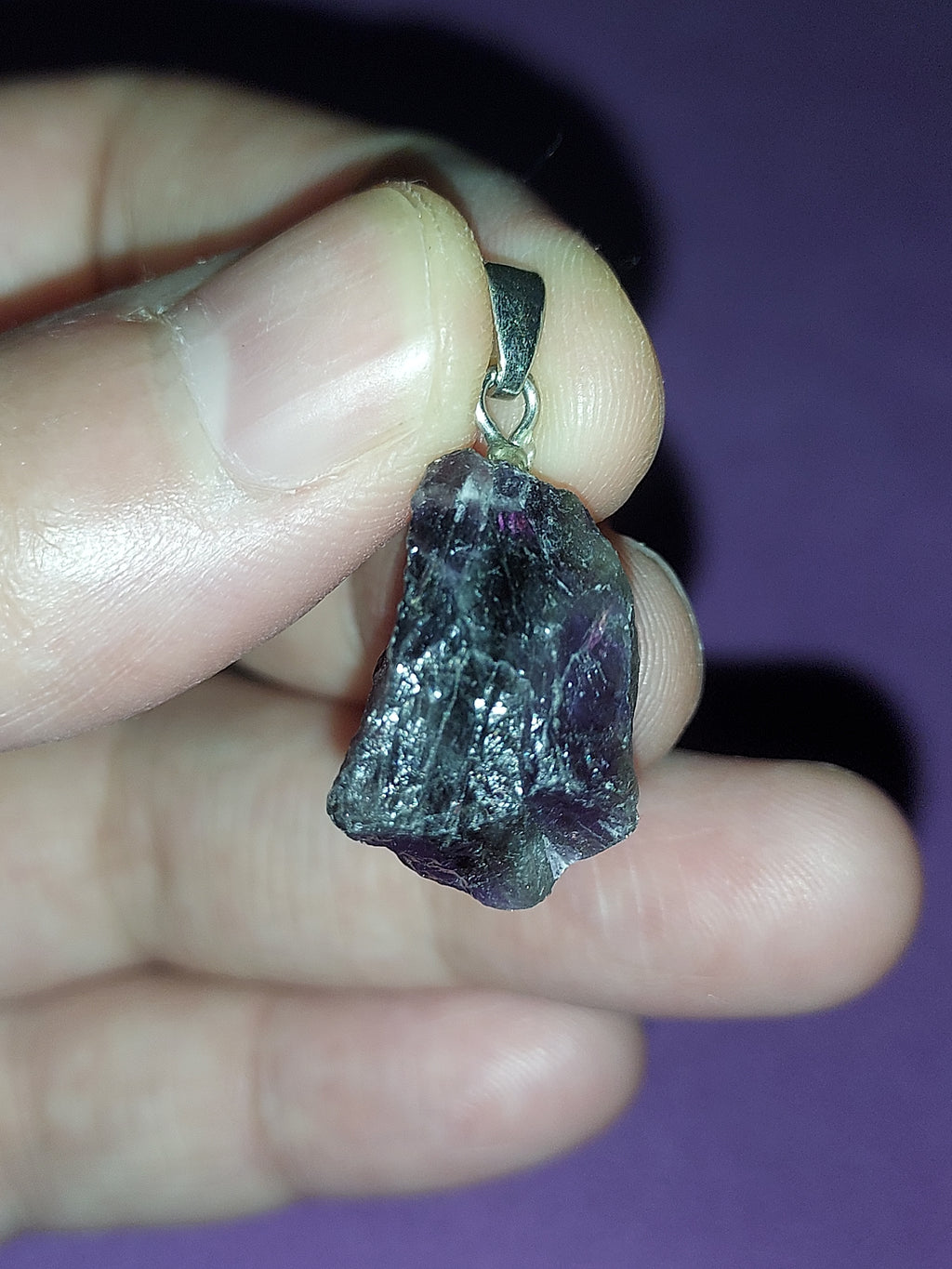Natural Amethyst Pendant | Deep Purple Healing Crystal Necklace | Stone of Calm & Intuition