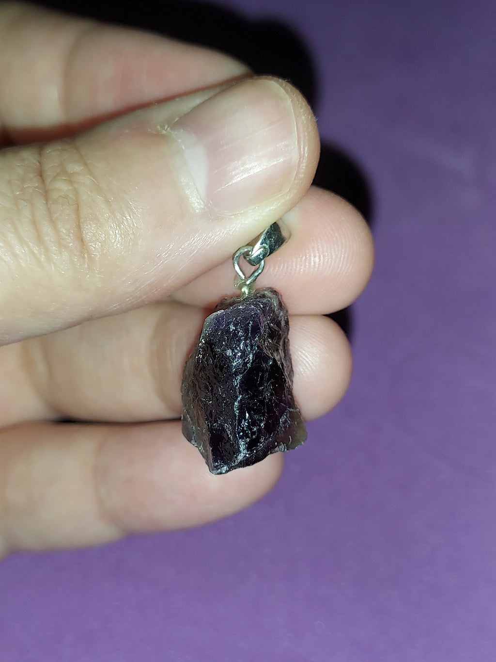 Natural Amethyst Pendant | Deep Purple Healing Crystal Necklace | Stone of Calm & Intuition