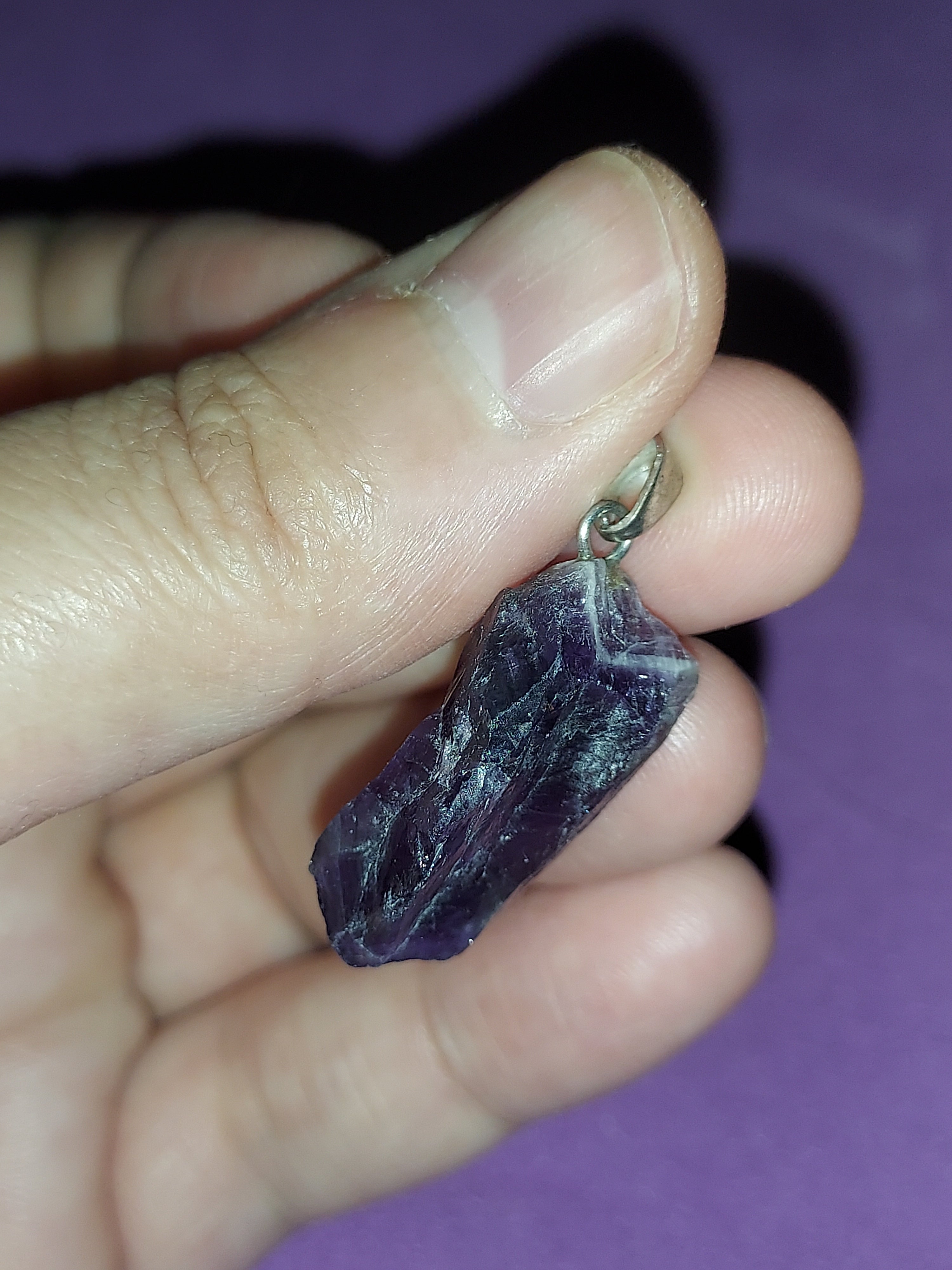 Natural Amethyst Pendant | Deep Purple Healing Crystal Necklace | Stone of Calm & Intuition