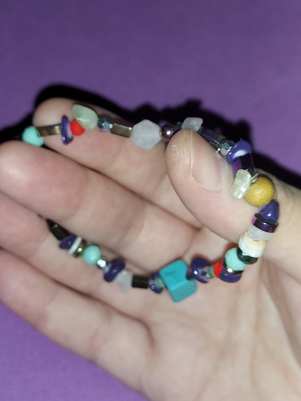 Multicolor Mixed Shape Bead Bracelet | Plastic Boho Fashion Jewelry
