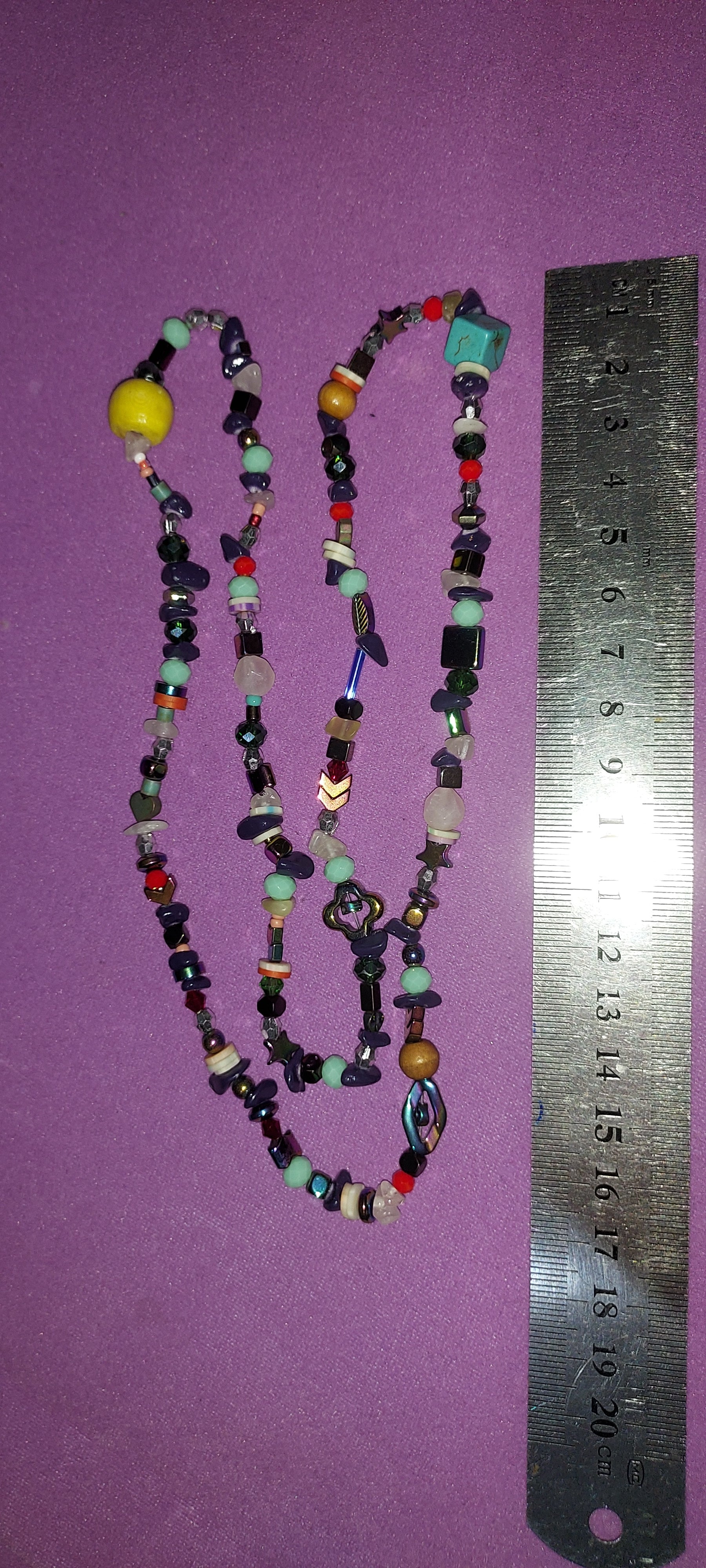 Multicolor Mixed Bead Long Boho Necklace | Boho & Eclectic Statement Jewelry