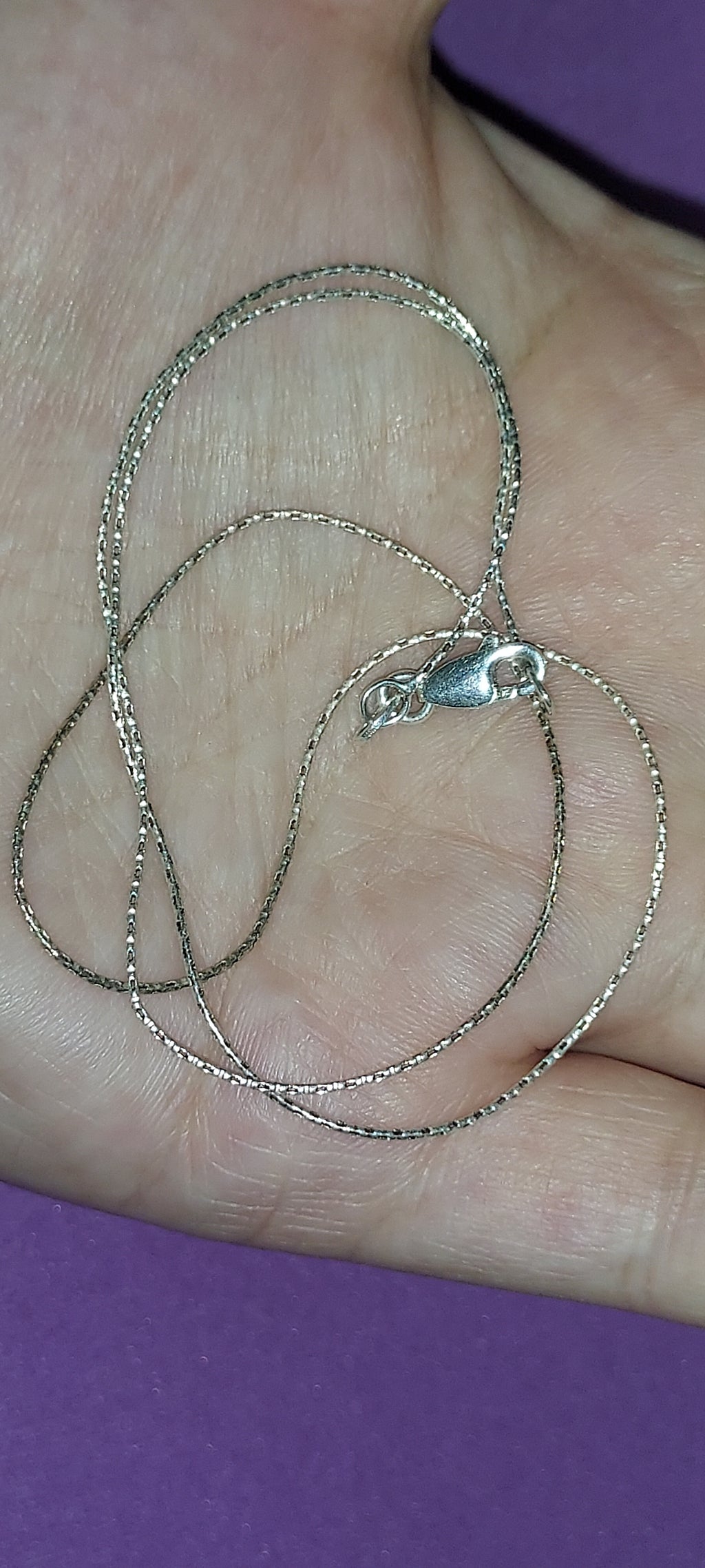 sterling silver necklace - 925 - 1.9 grams