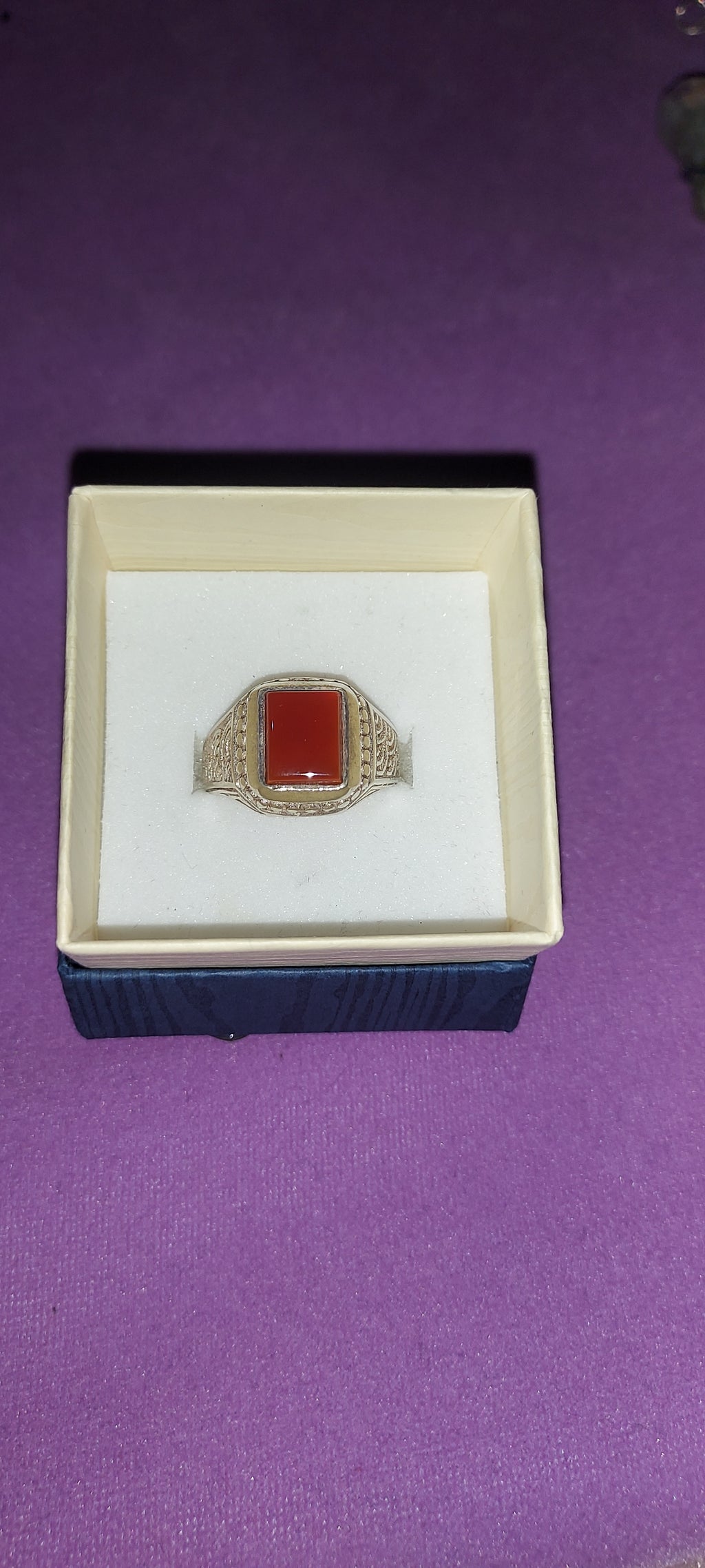 Handmade 925 Sterling Silver Ring with Natural Agate Crystal | Fine Gemstone Jewelry | Statement Ring