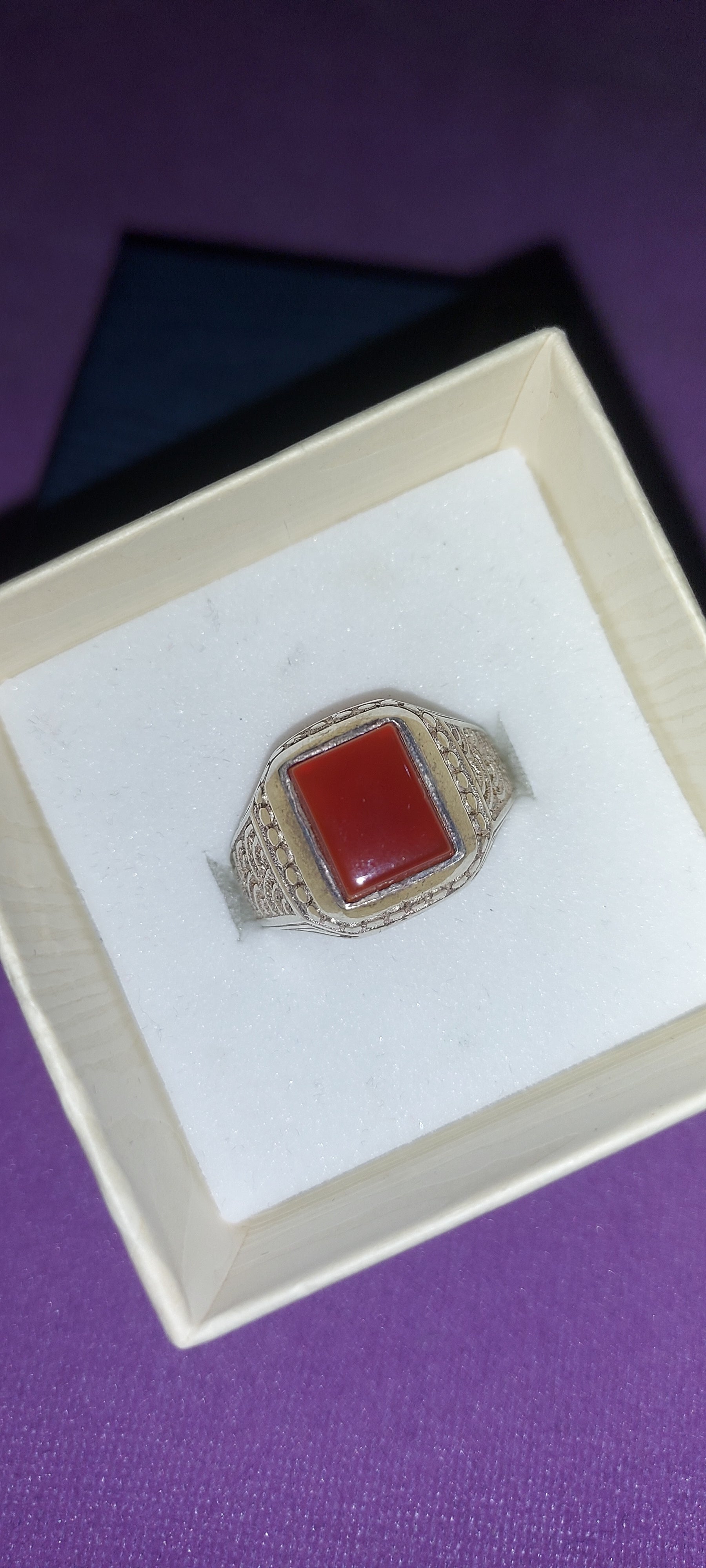 Handmade 925 Sterling Silver Ring with Natural Agate Crystal | Fine Gemstone Jewelry | Statement Ring