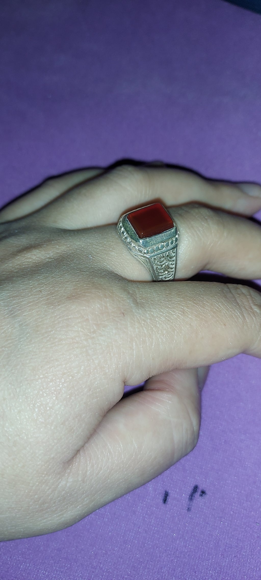 Handmade 925 Sterling Silver Ring with Natural Agate Crystal | Fine Gemstone Jewelry | Statement Ring