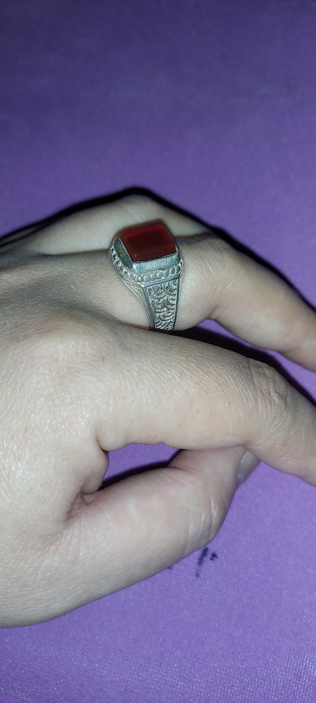 Handmade 925 Sterling Silver Ring with Natural Agate Crystal | Fine Gemstone Jewelry | Statement Ring