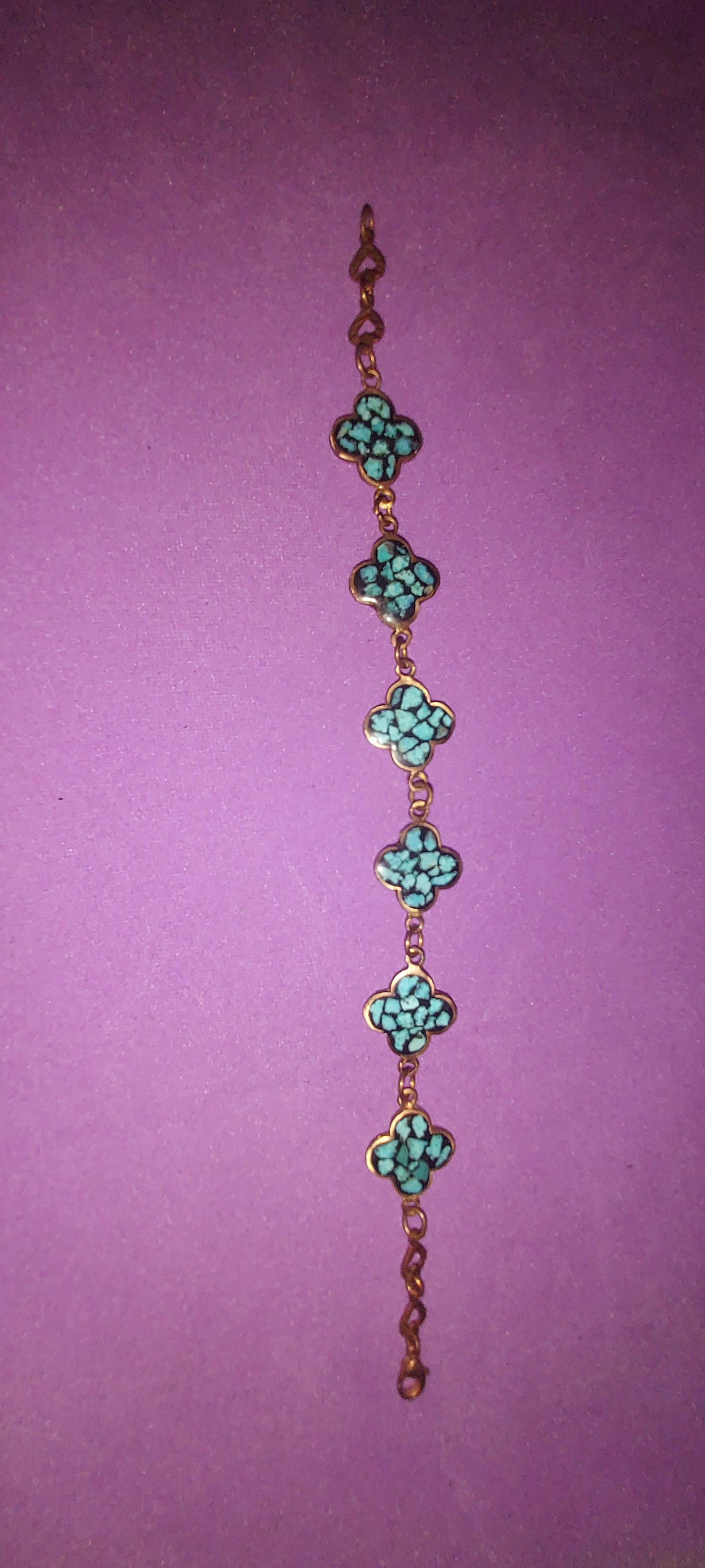 Turquoise Inlay Copper Bracelet | Handmade Boho Jewelry | Natural Gemstone Statement Piece