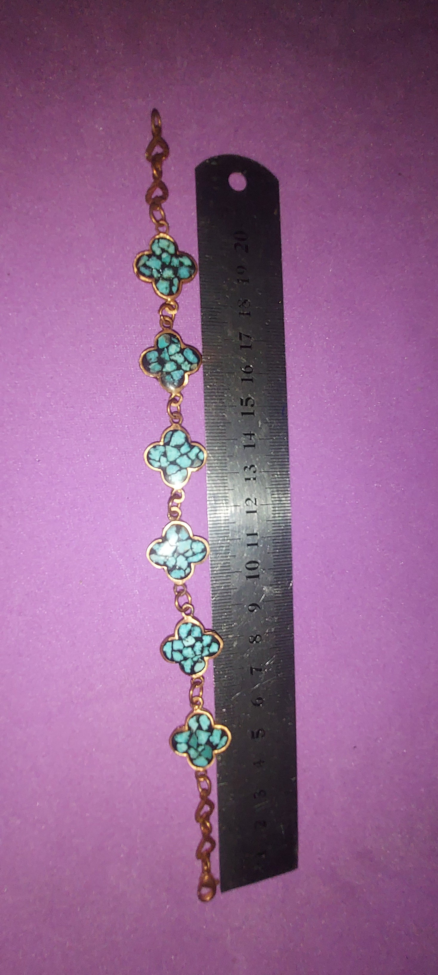 Turquoise Inlay Copper Bracelet | Handmade Boho Jewelry | Natural Gemstone Statement Piece