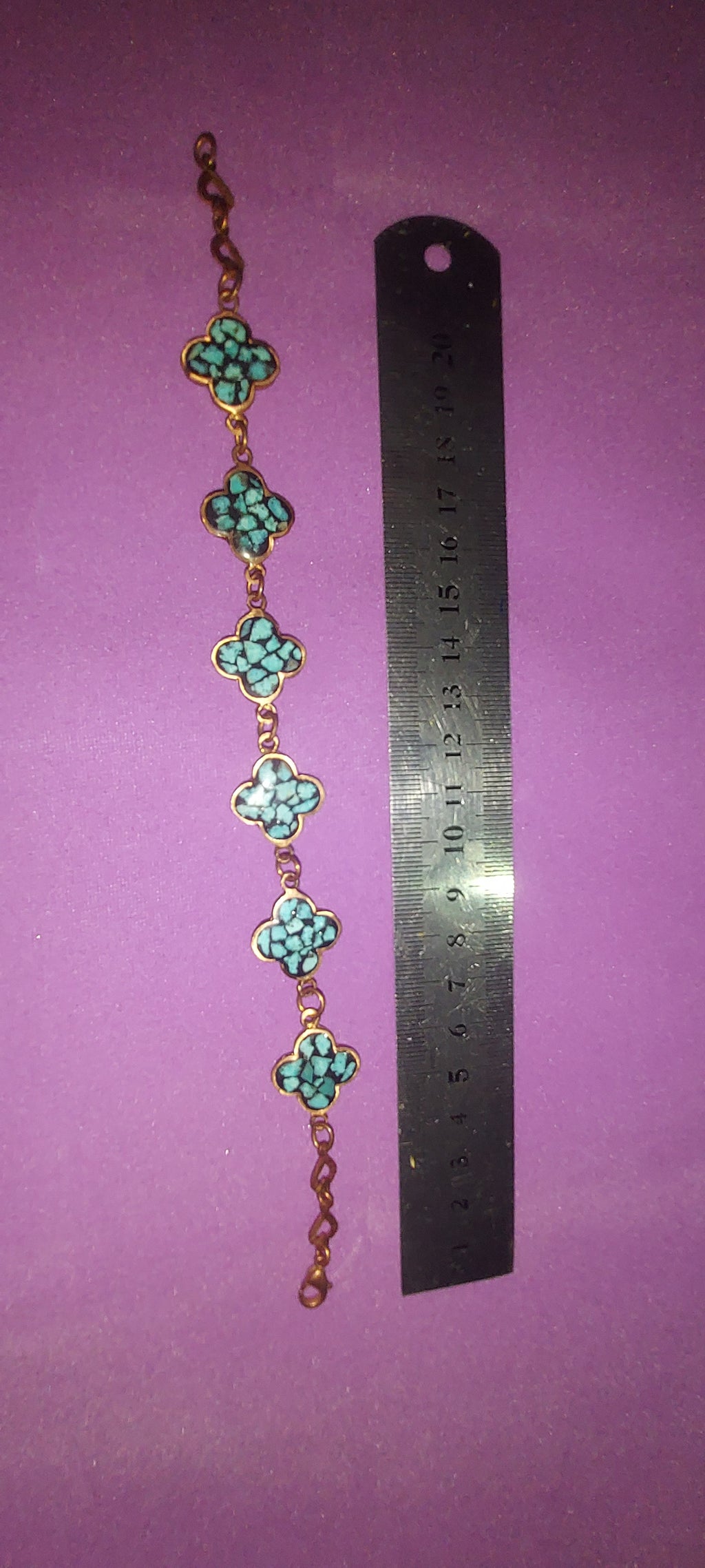 Turquoise Inlay Copper Bracelet | Handmade Boho Jewelry | Natural Gemstone Statement Piece