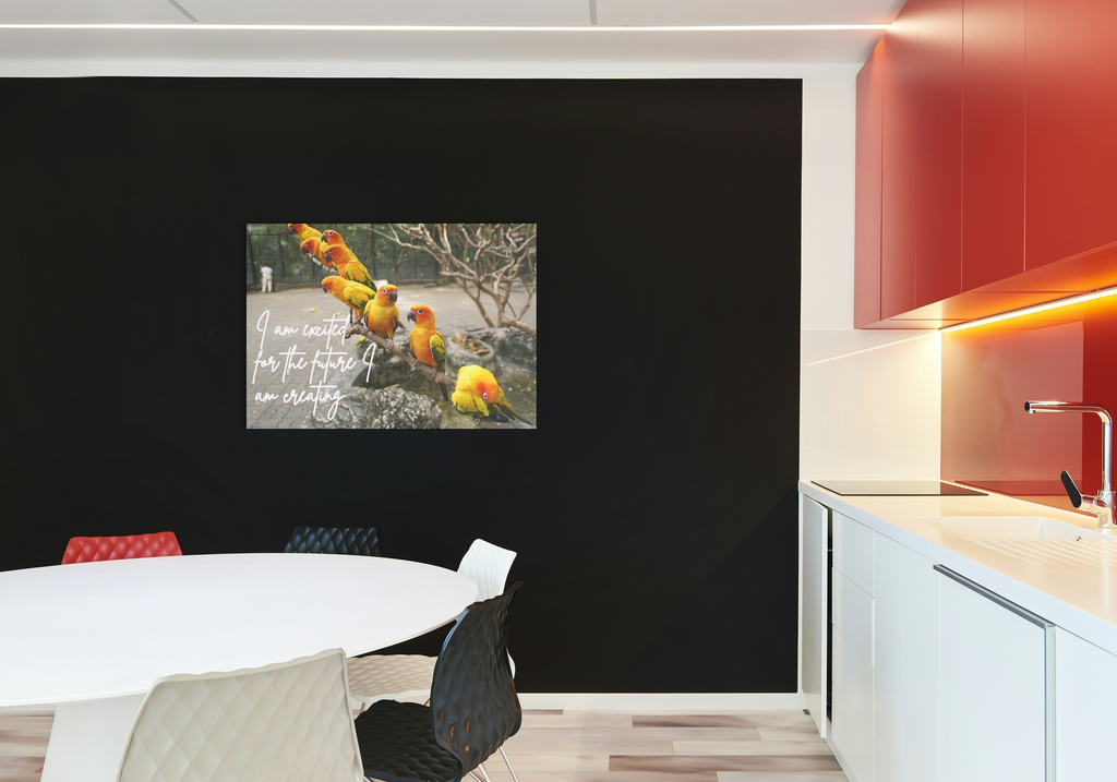 30 Positive Affirmation Parrot Portraits - Digital Wall Art Bundle for Home Decor & Print on Demand