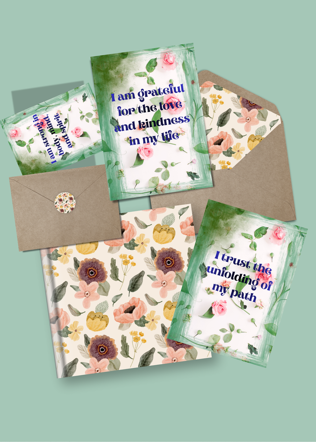 100 Positive Affirmations (5-7-inch) - Printable Cards for Gifts & Print on Demand