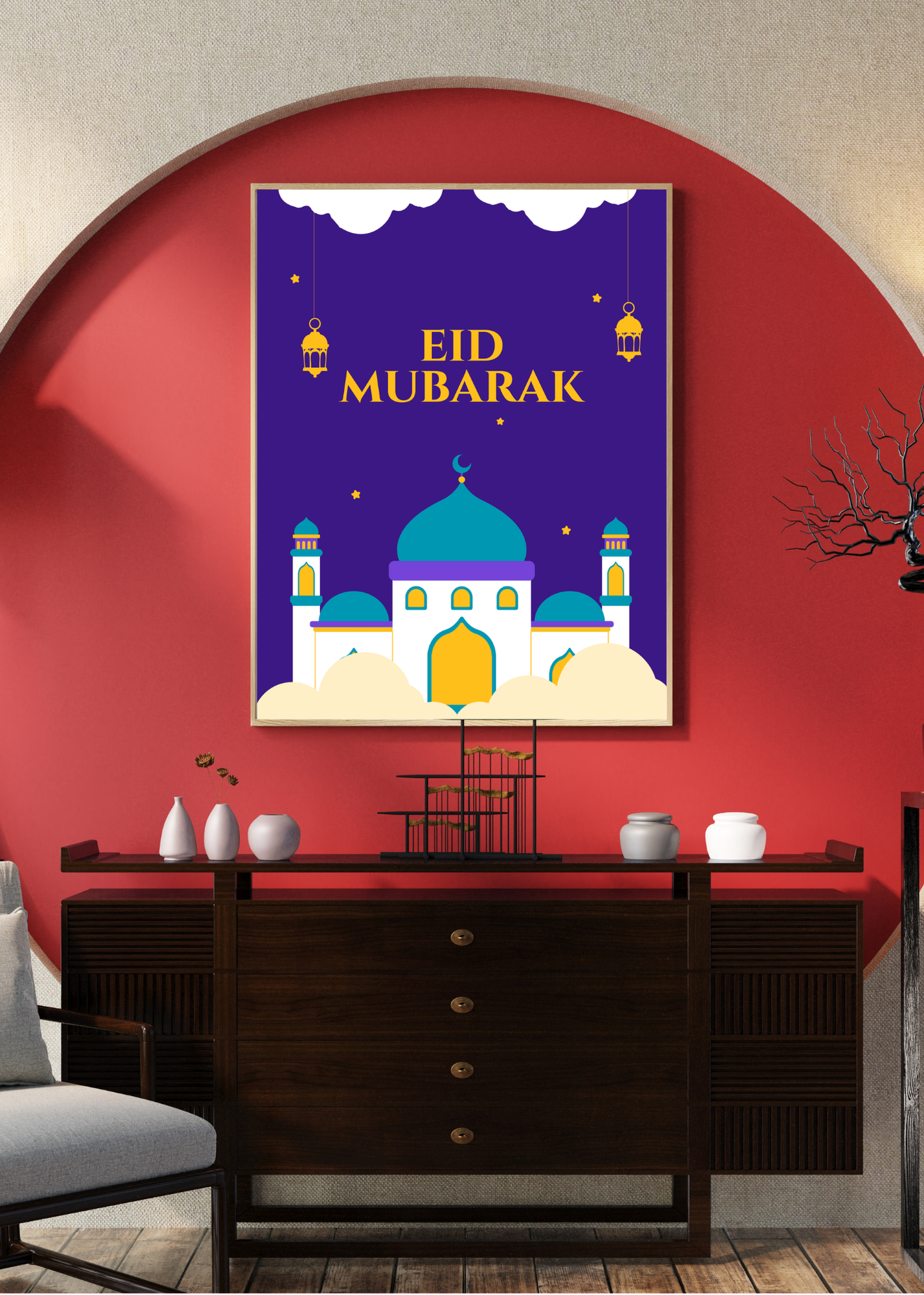 11 Ramadan & Eid Al-Fitr Mubarak Cards & Wall Art for Home Decor, Kids Room & Nursery - Digital Bundle for Islamic Families