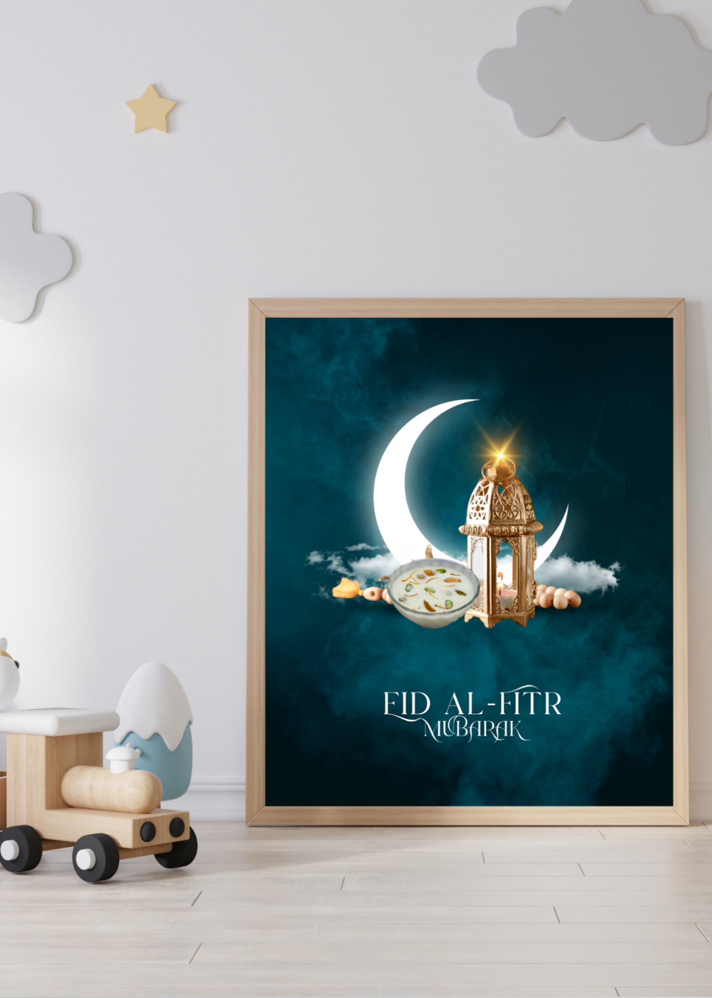 11 Ramadan & Eid Al-Fitr Mubarak Cards & Wall Art for Home Decor, Kids Room & Nursery - Digital Bundle for Islamic Families