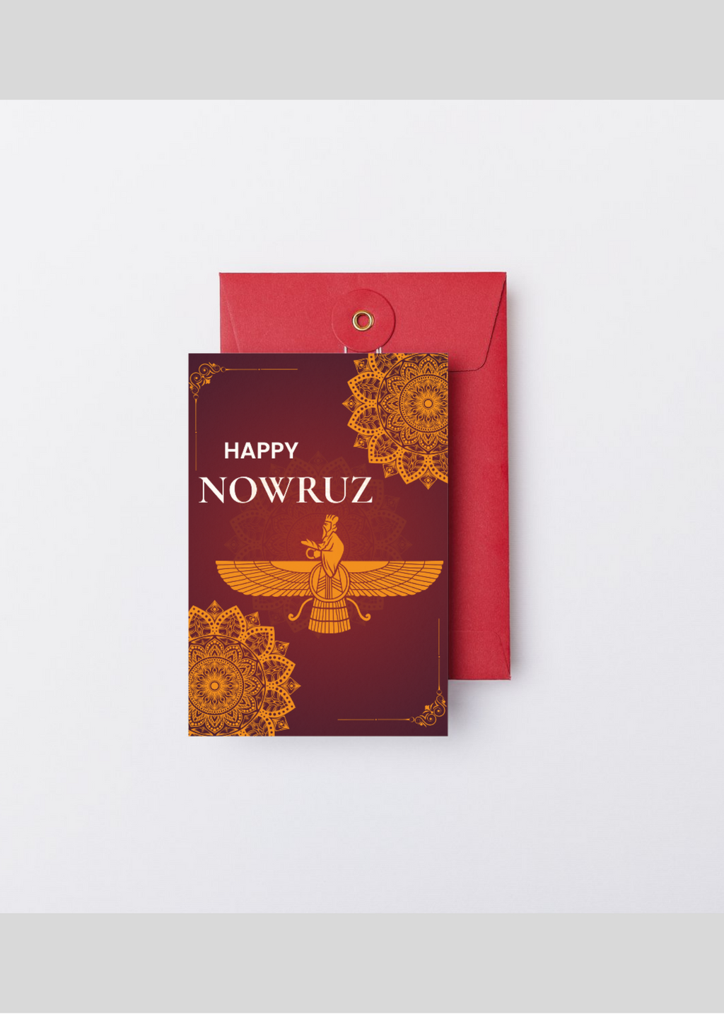 4 Happy Nowruz Greeting Cards - Persian New Year - 5x7 inch - Instant Download