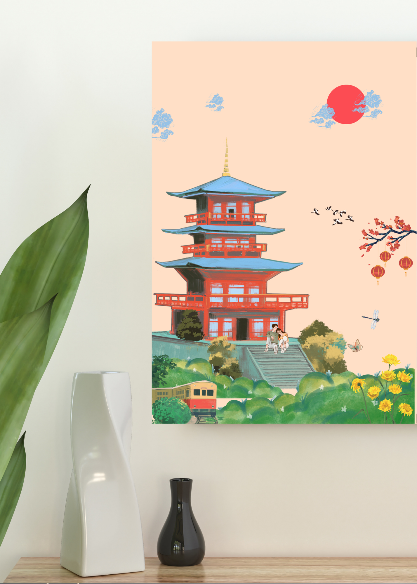 23 Japanese Inspired Wall Art - 24-36 inch - Home Decor, Kids Room & Print on Demand - Instant Download