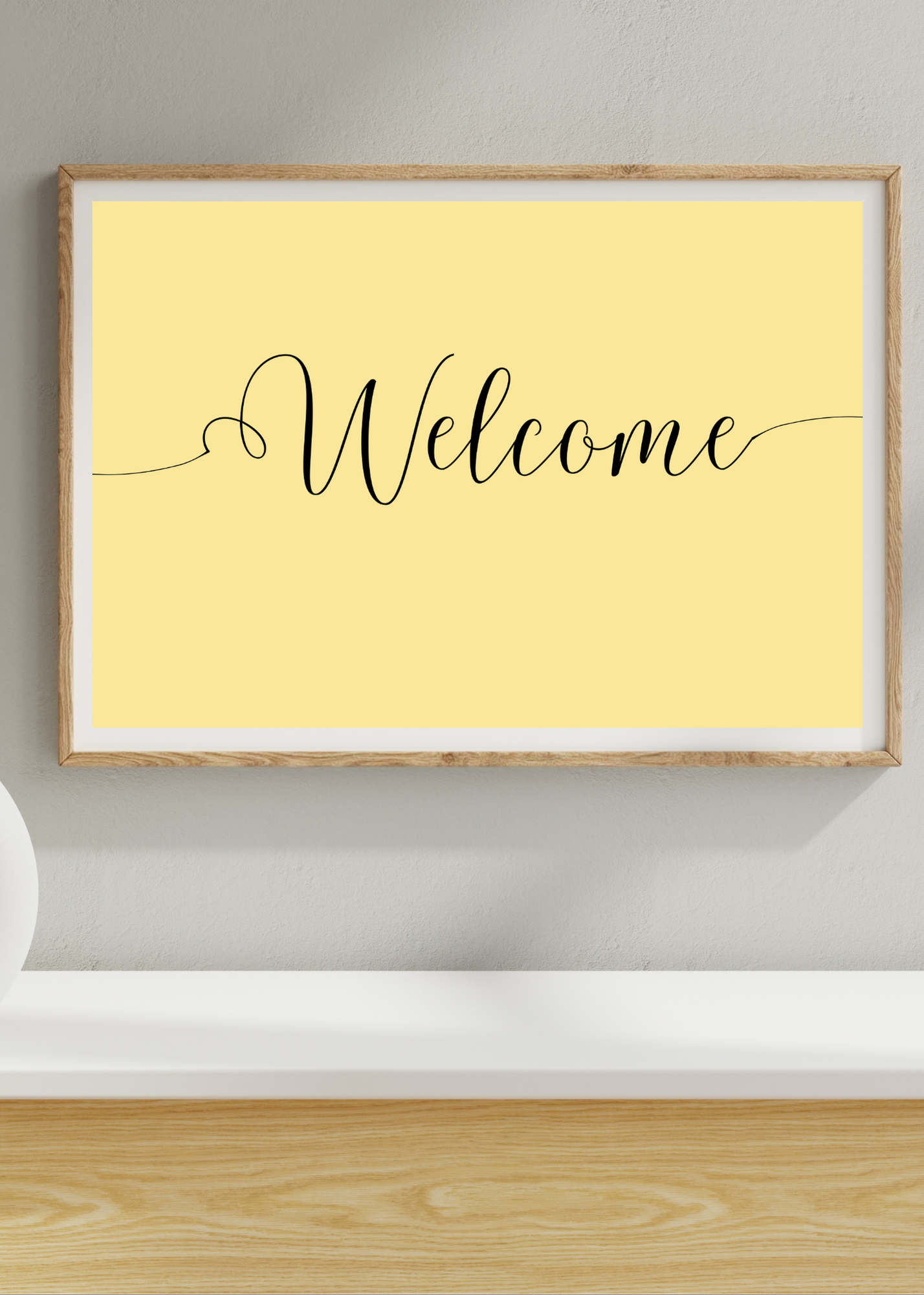 "Welcome" Wall Art - 24 Colors - Entryway & Home Decor - Print on Demand - Instant Download