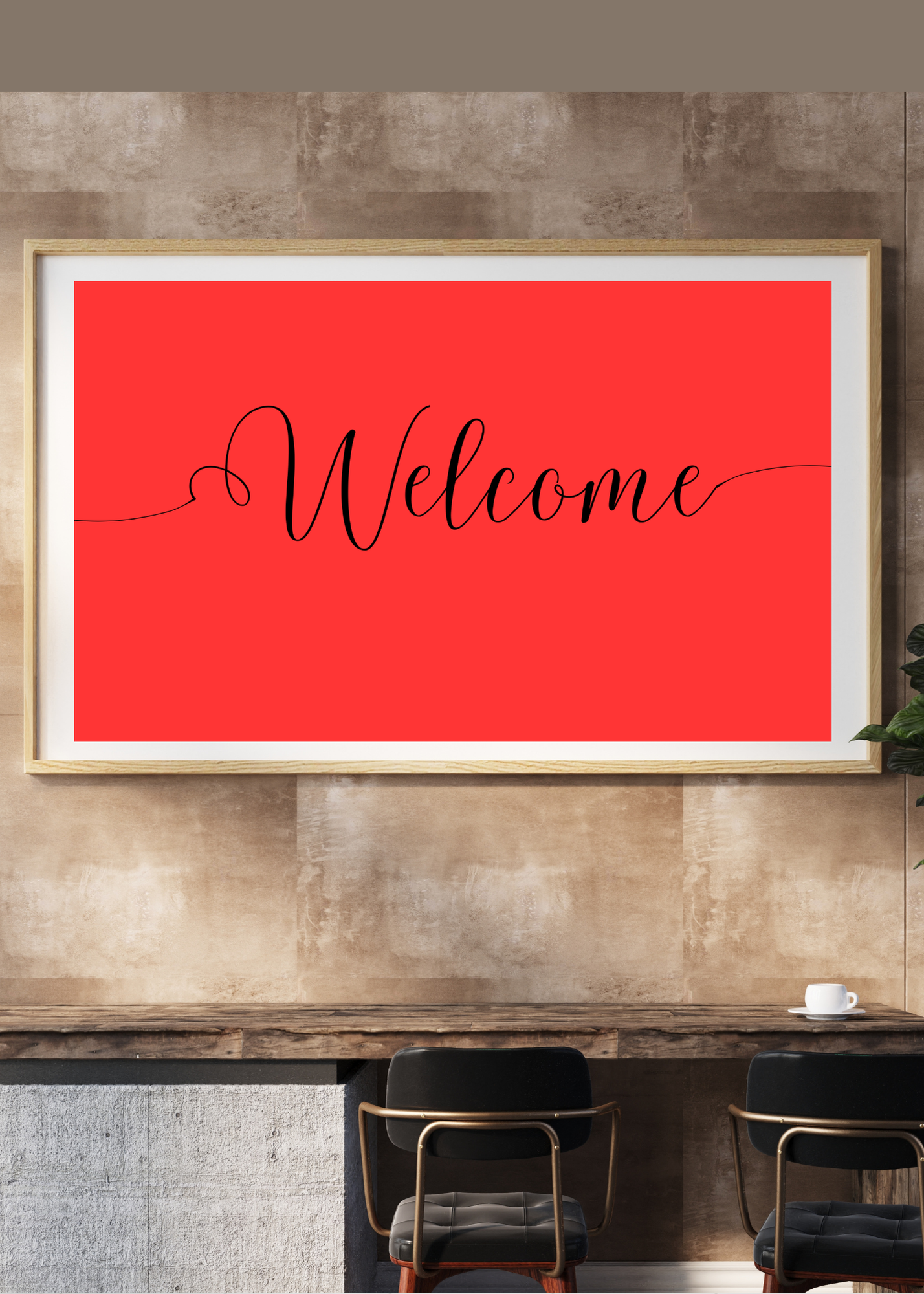"Welcome" Wall Art - 24 Colors - Entryway & Home Decor - Print on Demand - Instant Download
