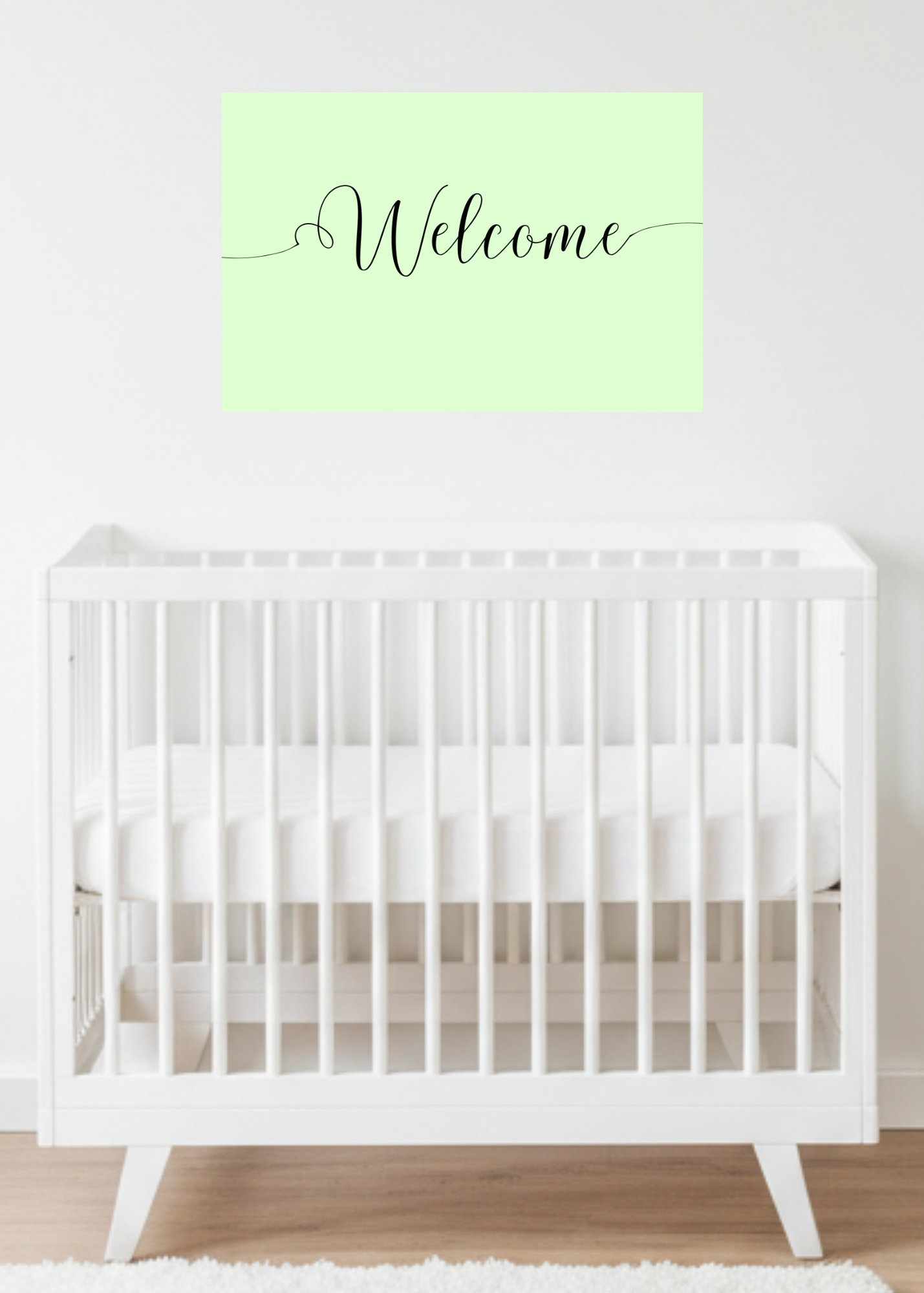 "Welcome" Wall Art - 24 Colors - Entryway & Home Decor - Print on Demand - Instant Download