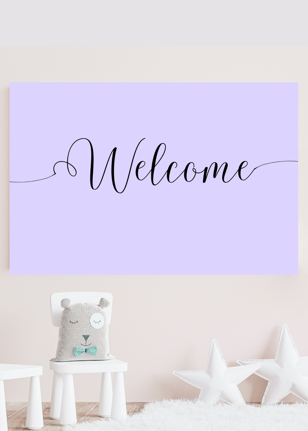 "Welcome" Wall Art - 24 Colors - Entryway & Home Decor - Print on Demand - Instant Download