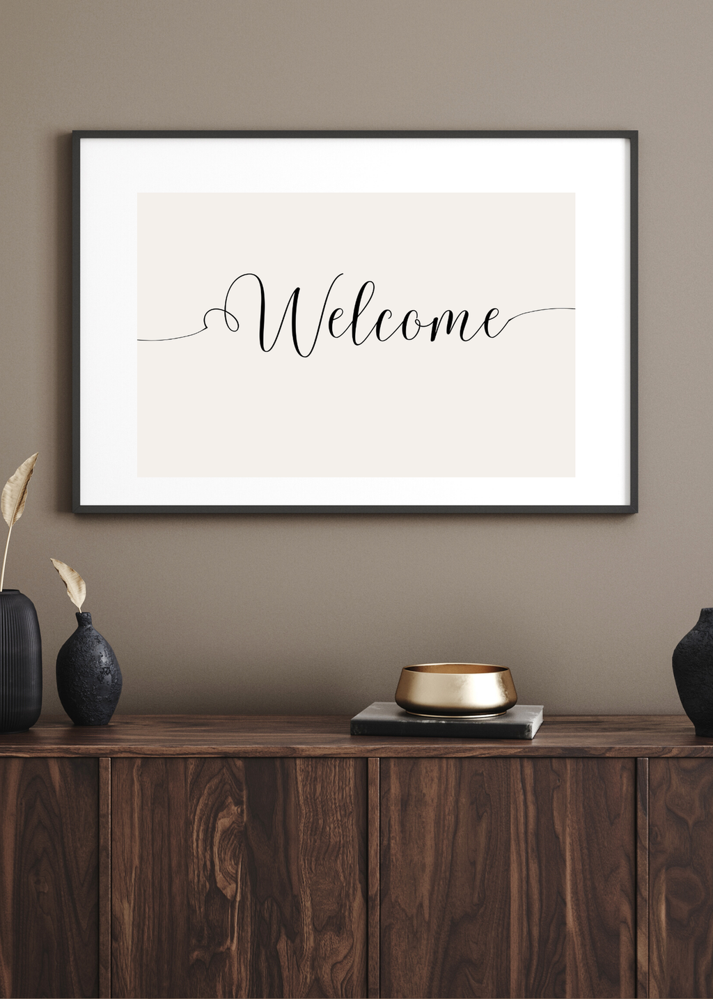 "Welcome" Wall Art - 24 Colors - Entryway & Home Decor - Print on Demand - Instant Download