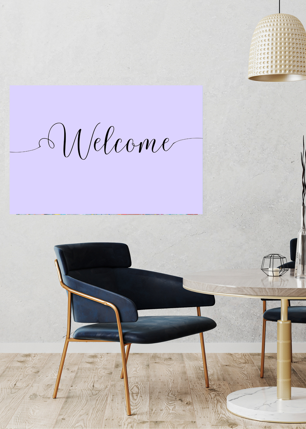 "Welcome" Wall Art - 24 Colors - Entryway & Home Decor - Print on Demand - Instant Download