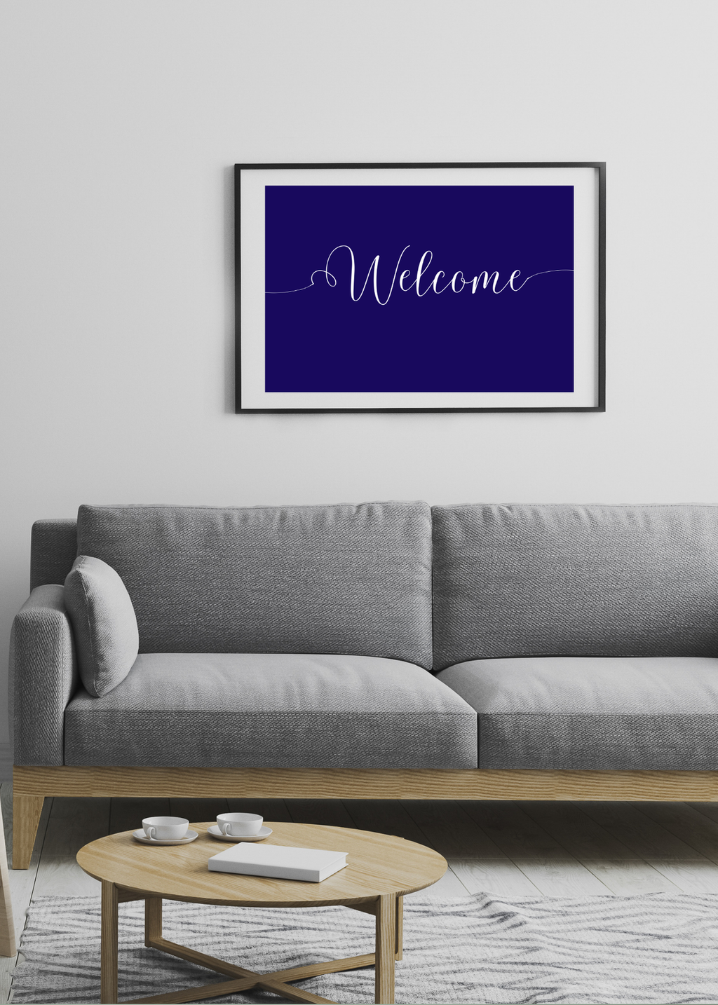 "Welcome" Wall Art - 24 Colors - Entryway & Home Decor - Print on Demand - Instant Download
