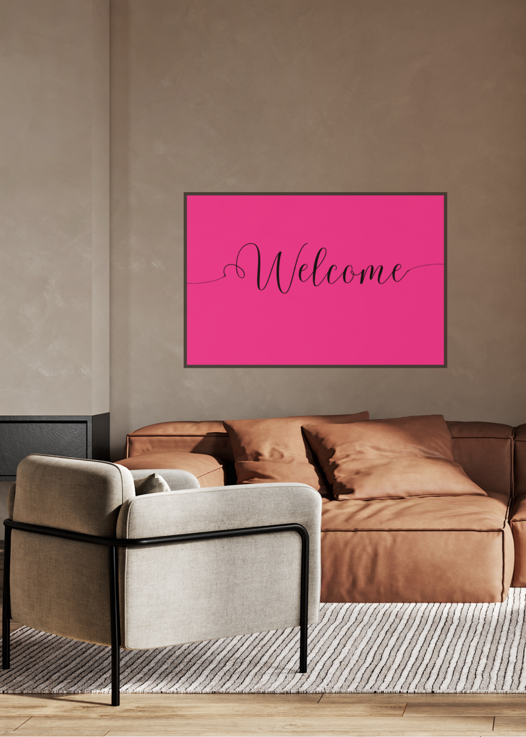 "Welcome" Wall Art - 24 Colors - Entryway & Home Decor - Print on Demand - Instant Download