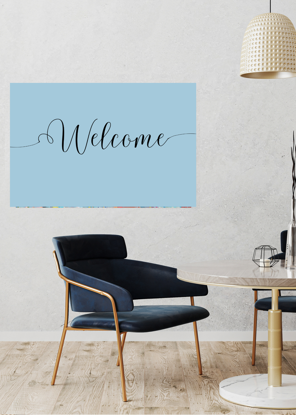 "Welcome" Wall Art - 24 Colors - Entryway & Home Decor - Print on Demand - Instant Download