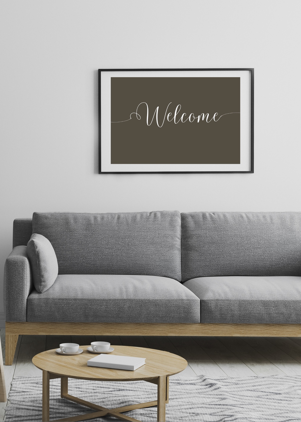 "Welcome" Wall Art - 24 Colors - Entryway & Home Decor - Print on Demand - Instant Download