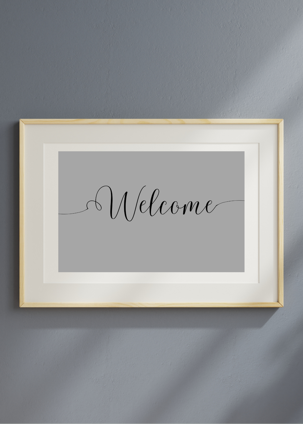 "Welcome" Wall Art - 24 Colors - Entryway & Home Decor - Print on Demand - Instant Download